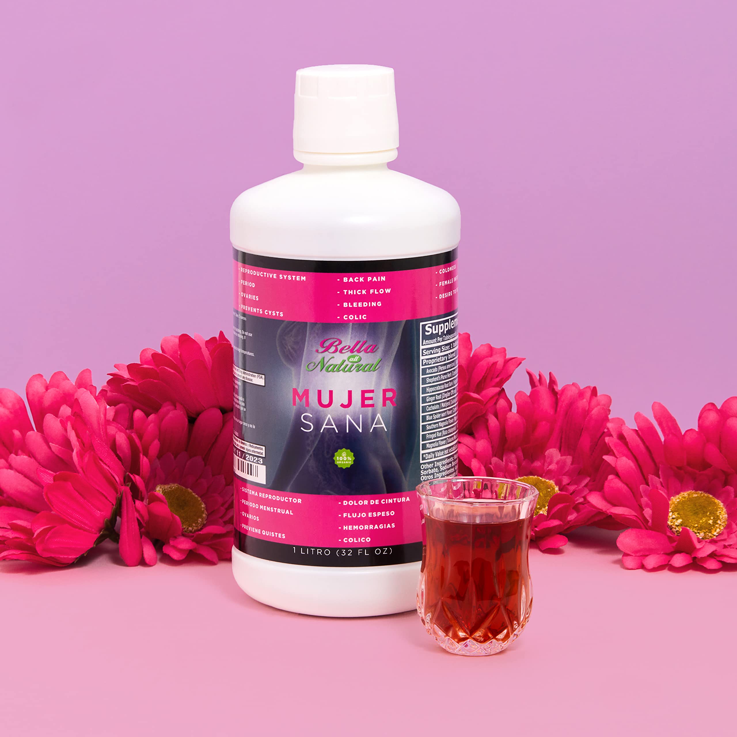 Bella All Natural Mujer Sana Healthy Woman, Hormonal imbalance, PCOS, Period Cramps Bella All Natural uk supplements