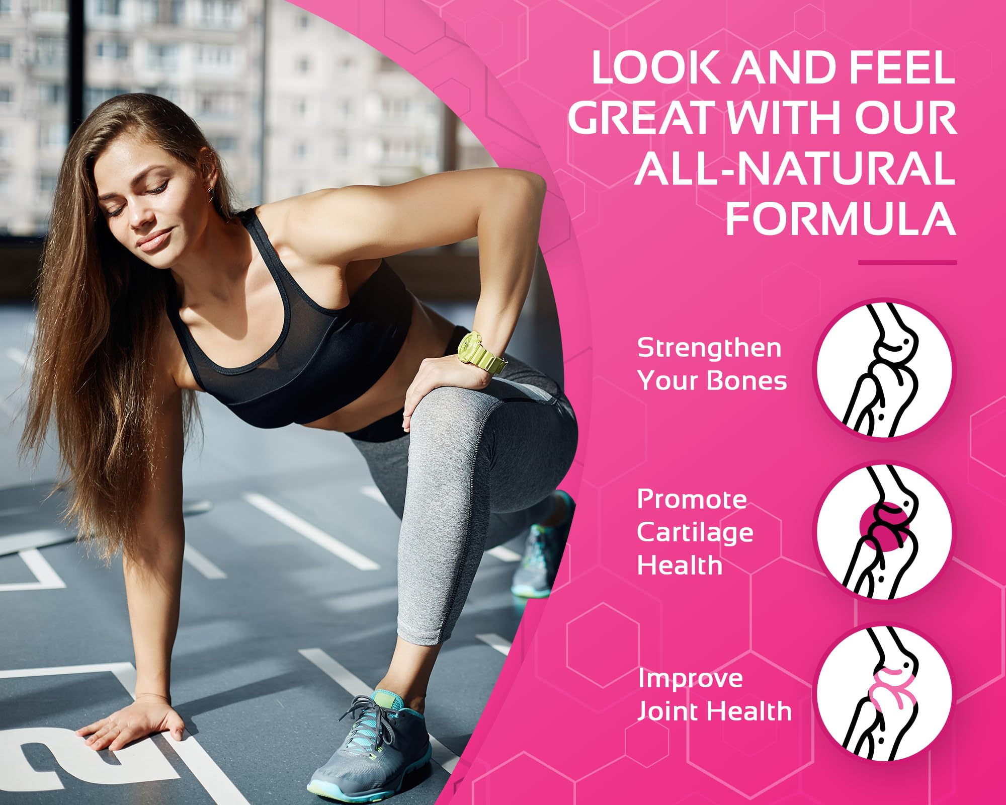 CogniTune Multi Collagen Peptides for Women with Biotin, Hyaluronic Acid, Vitamin C - 5 Types I II III V X Colageno Hidrolizado - 2000mg Hair Skin Nails Joints Support - 120 Capsules CogniTune uk supplements
