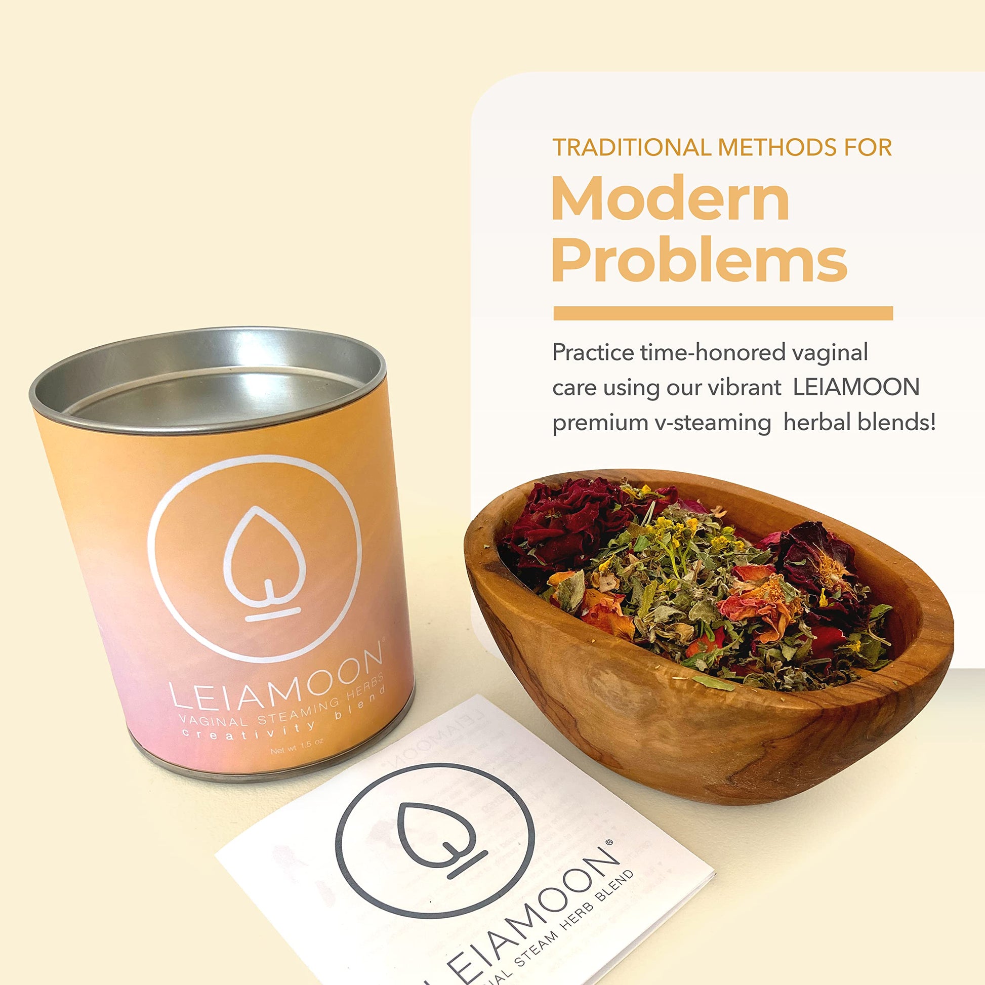 Yoni Steam Herbs Creativity Blend, Receptivity & Fertility Yoni Herbs for Cleansing and Toning Leiamoon uk supplements