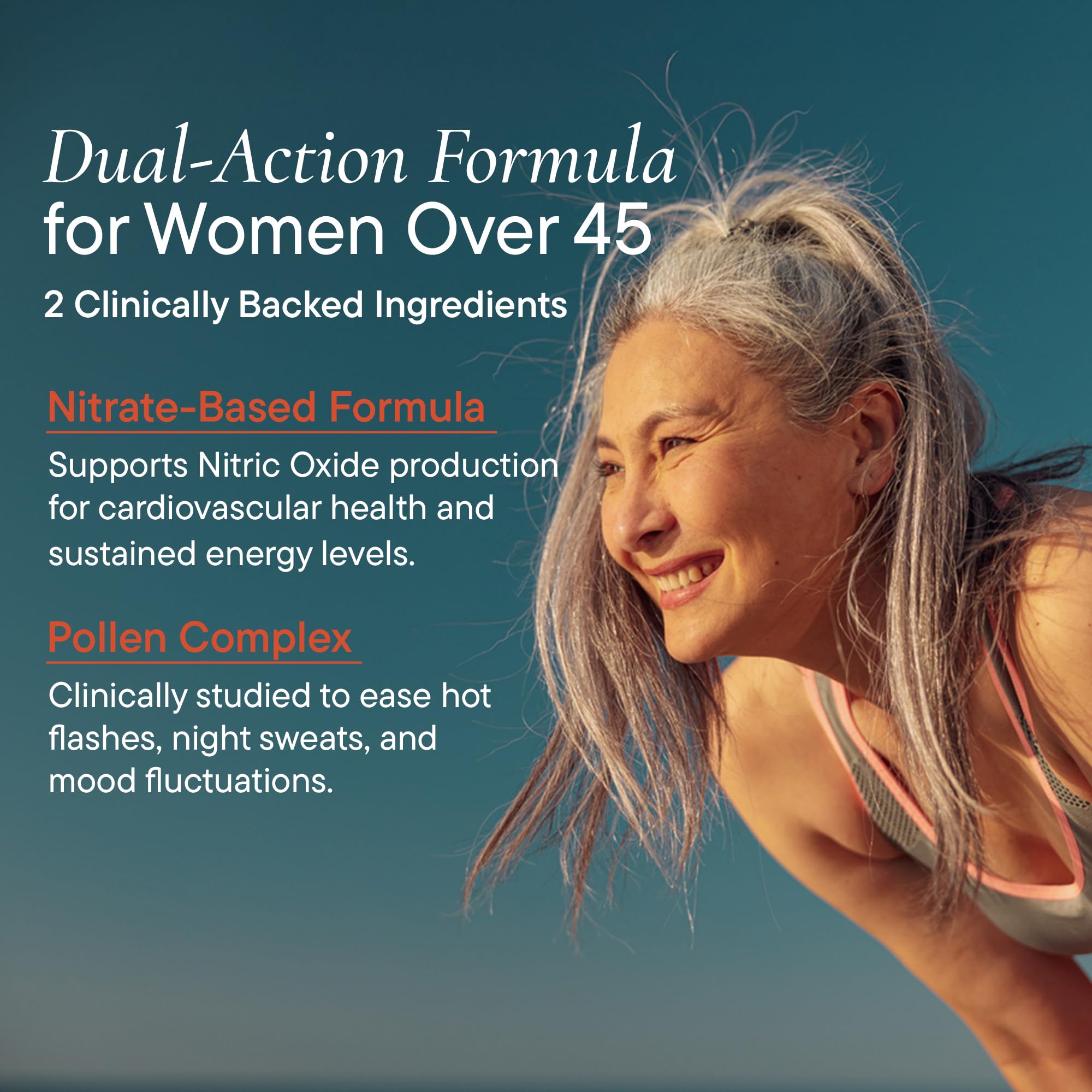 Berkeley Life Menopause and Heart Health Support Supplements - Hormone-Free Dual-Action Nitric Oxide Supplement for Menopause Symptom Relief & Healthy Blood Flow Support for Women - 60 Capsules Berkeley Life uk supplements
