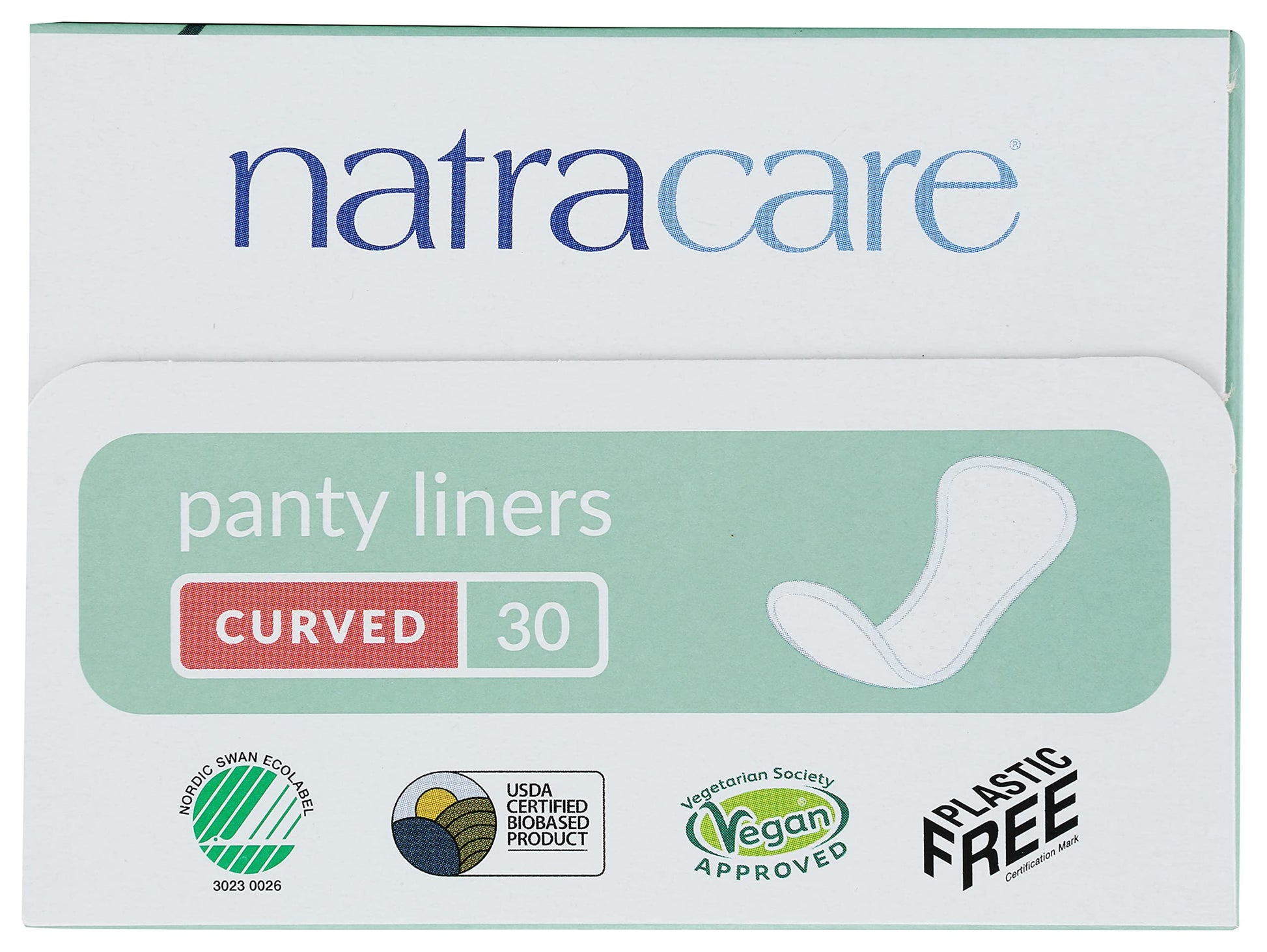 Natracare Natural Organic Curved Panty Liners, with Certified Organic Cotton, Ecologically Certified NATRACARE uk supplements