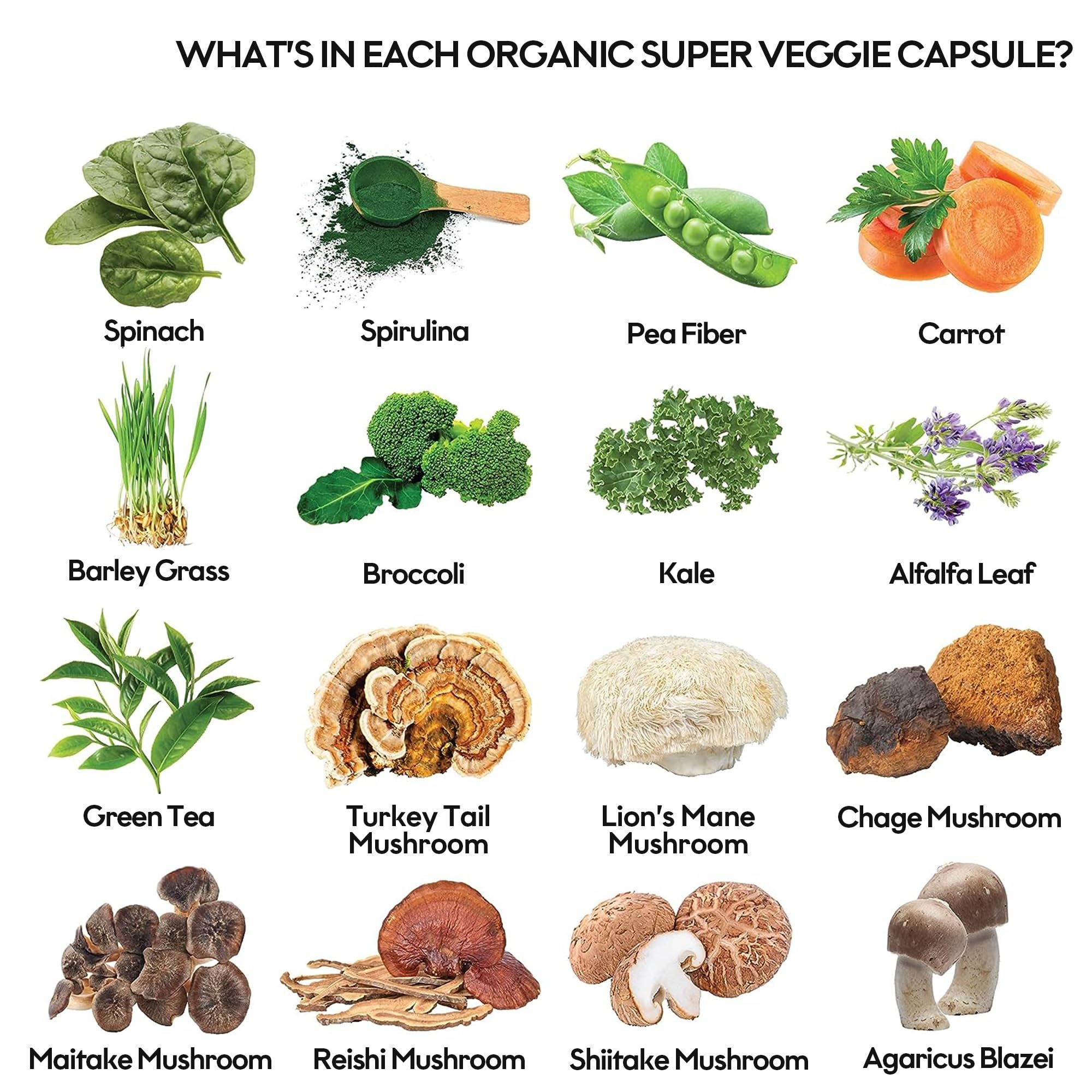 Fruits and Veggies Supplement (60 Day Supply) Powerfull Blend of 39 Whole Fruits and Veggies, Fills Nutritional Gaps, Get Energy, Well-being. USA Made Non-GMO/Vegan/Gluten Free. Packaging May Vary ROOTIE uk supplements
