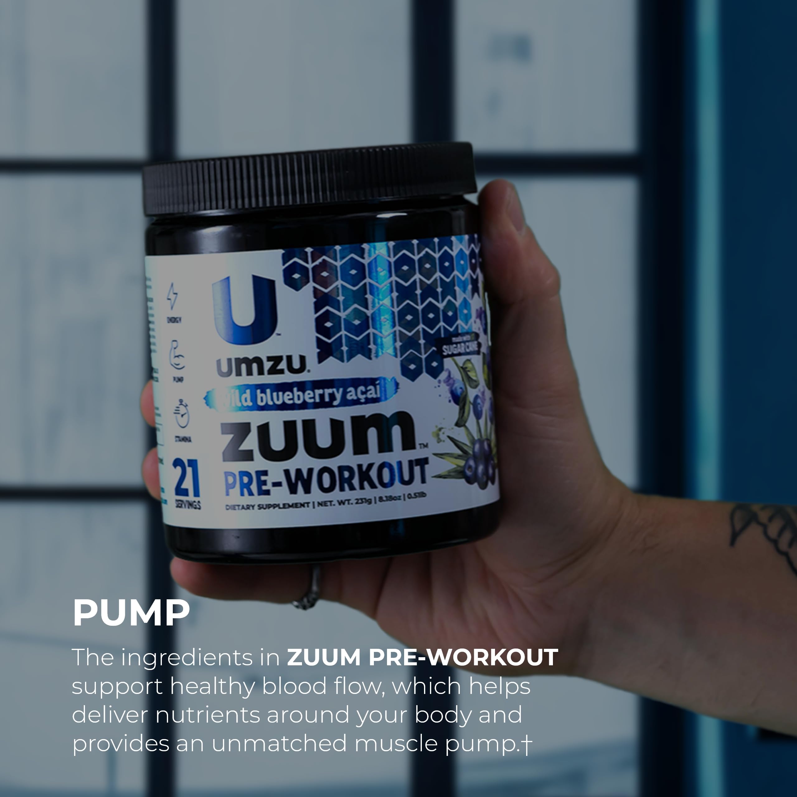 UMZU Zuum Pre-Workout Wild Blueberry Acai UMZU uk supplements