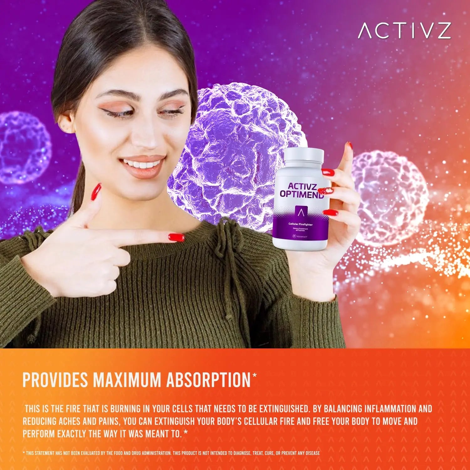 ACTIVZ Optimend - Advanced Joint Mobility and Comfort Support with Enhanced Bioavailability Using CyLoc Dextrin and DexKey Technology - 60 Capsules ACTIVZ uk supplements