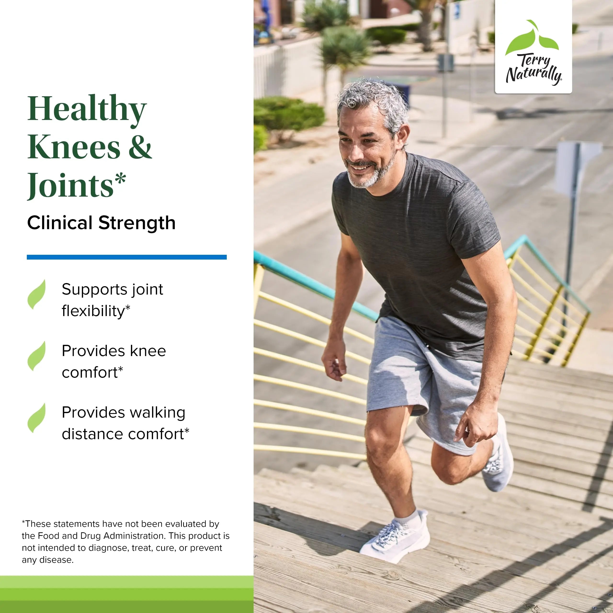 Terry Naturally Healthy Knees & Joints - Dietary Supplement to Support Bone Health & Joint Flexibility - Healthy Knee & Hip Aid with Calcium Fructoborate - 60 Capsules Terry Naturally uk supplements