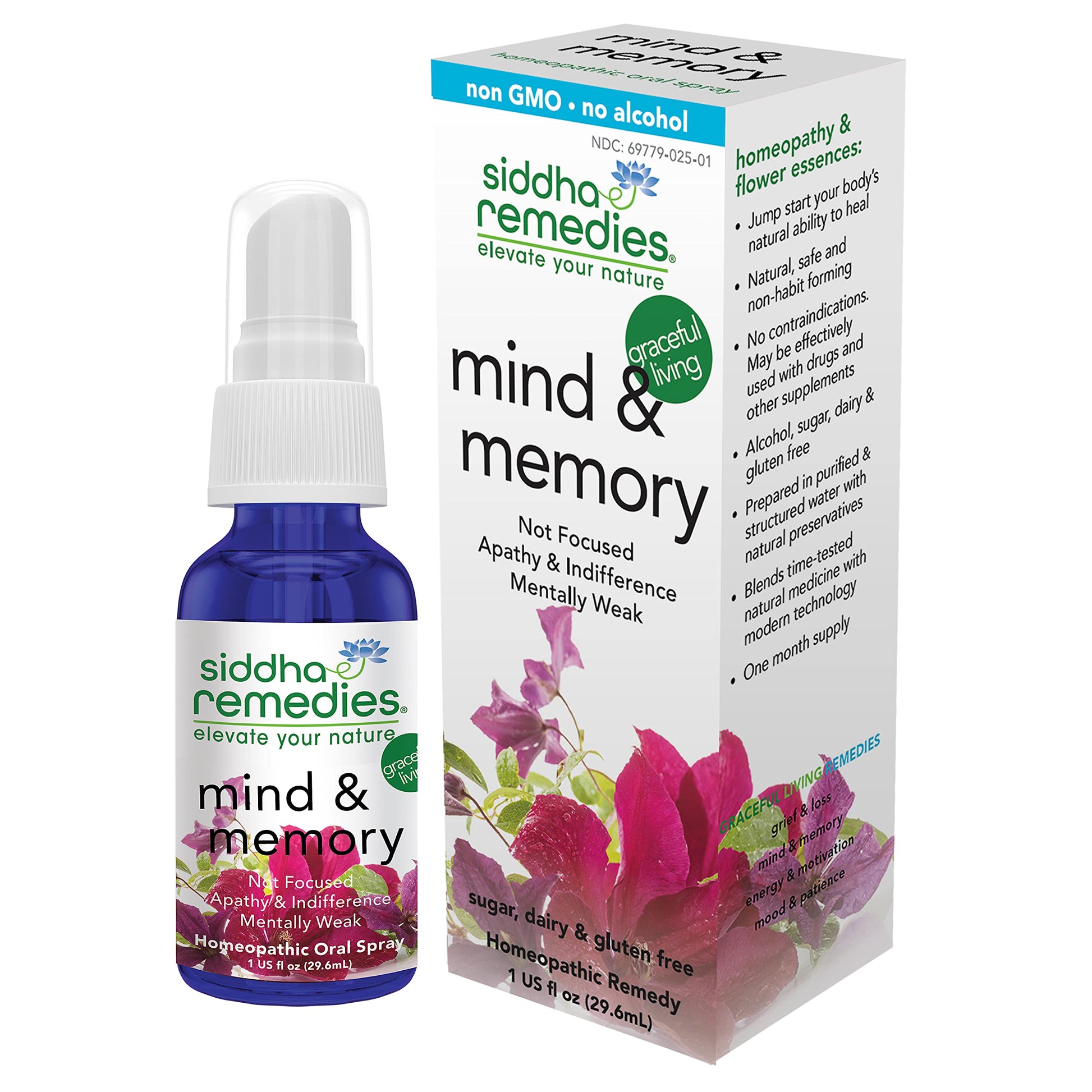 Siddha Remedies Mind & Memory Spray for Apathy, Indifference & Low Focus Siddha uk supplements