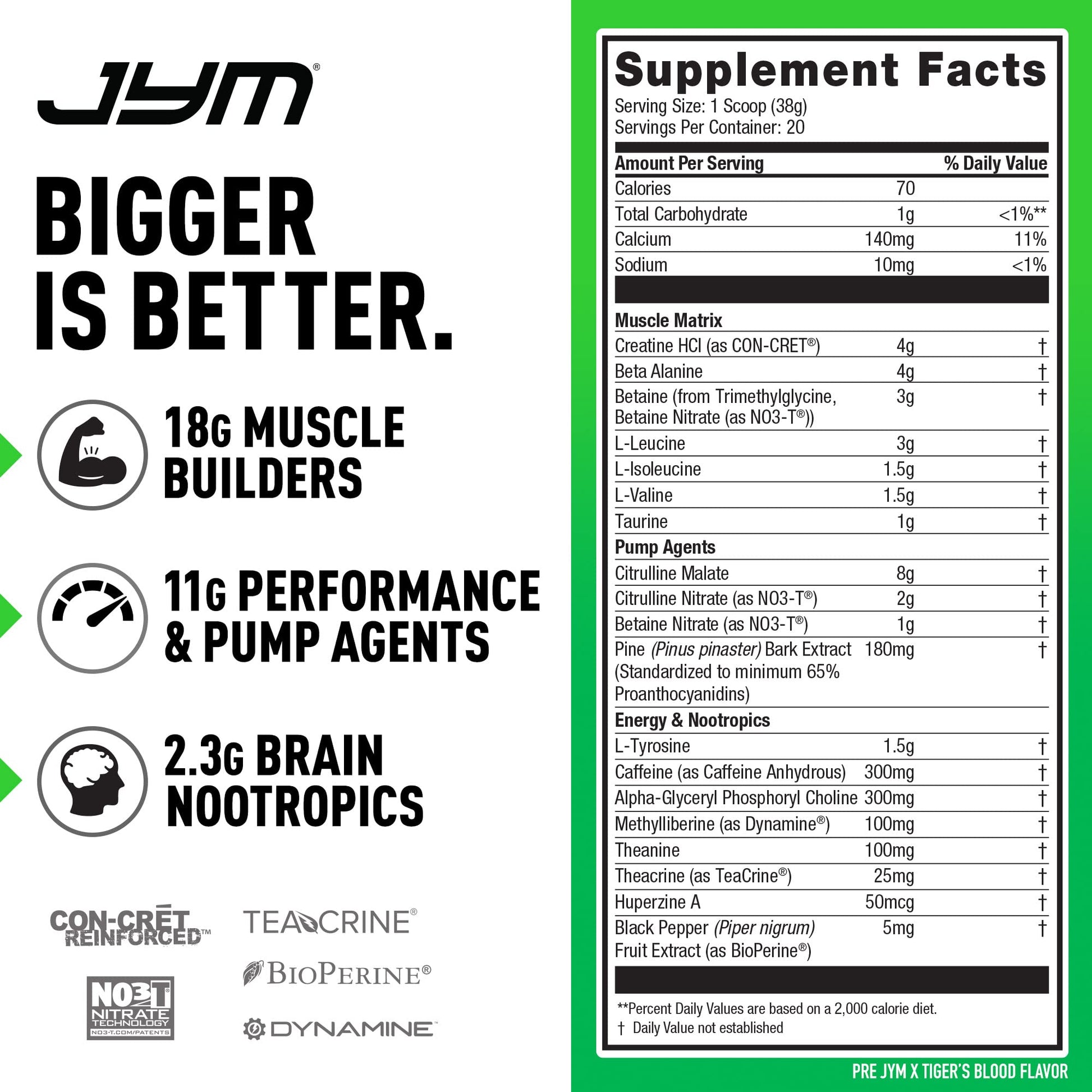 PRE JYM X - Tiger's Blood JYM Supplement Science uk supplements