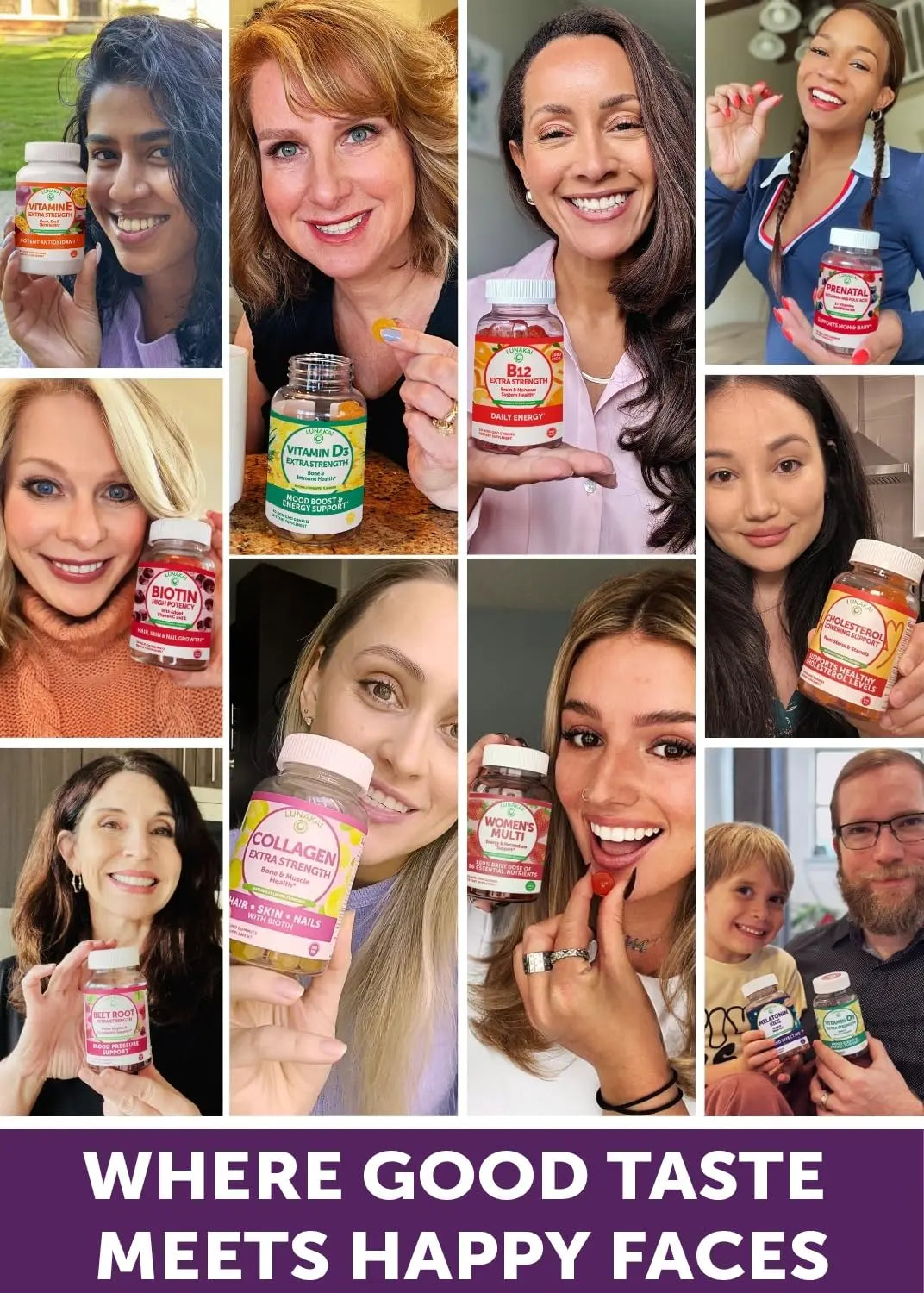Lunakai USA Made Women 50+ Multivitamin & Probiotic Gummies Bundle – Immune & Digestive Support – 60 Non-GMO Gummies Each Lunakai uk supplements