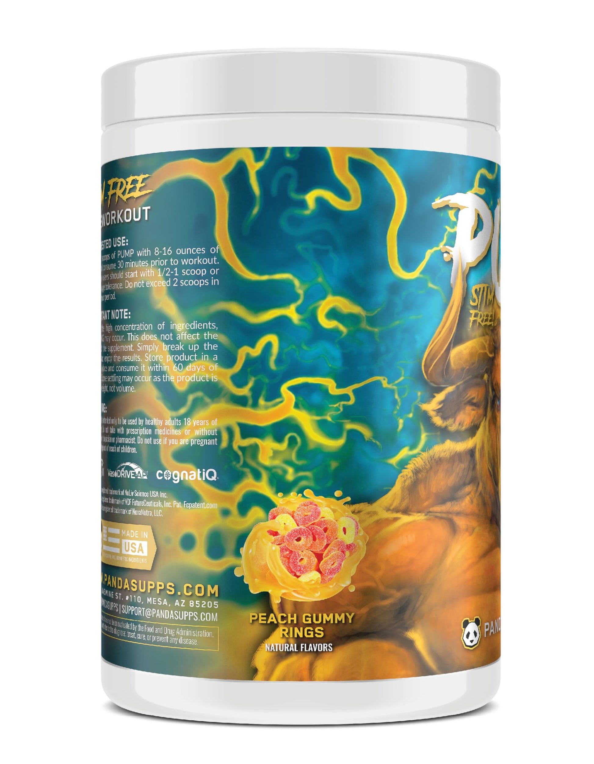 Underground Bio Labs Panda Supps Pump: Stimulant-Free Pre-Workout, No-Clump Formula Underground Bio Labs uk supplements