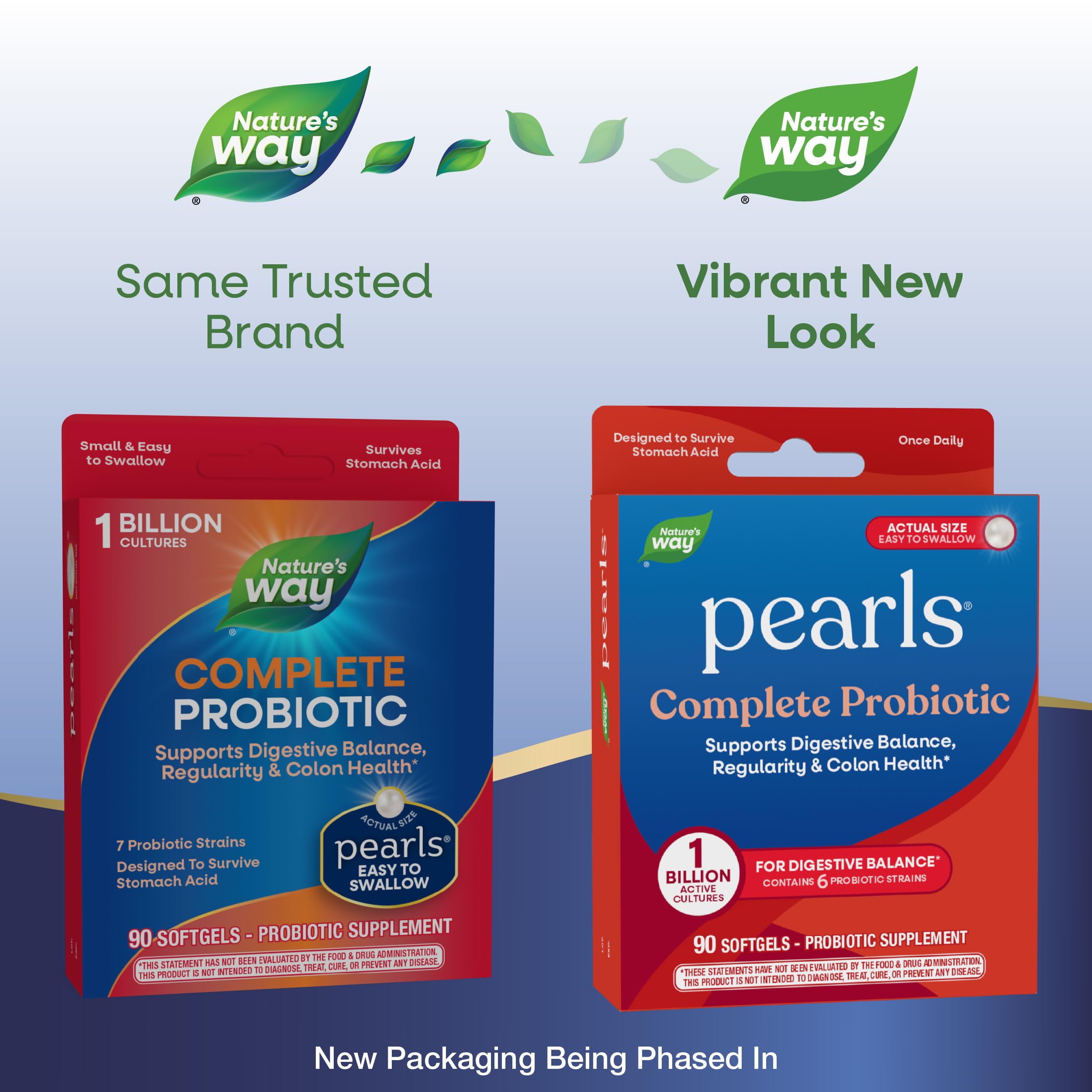 Nature's Way Probiotic Pearls Complete, 1 Billion Live Cultures, 90 Softgels Nature's Way uk supplements
