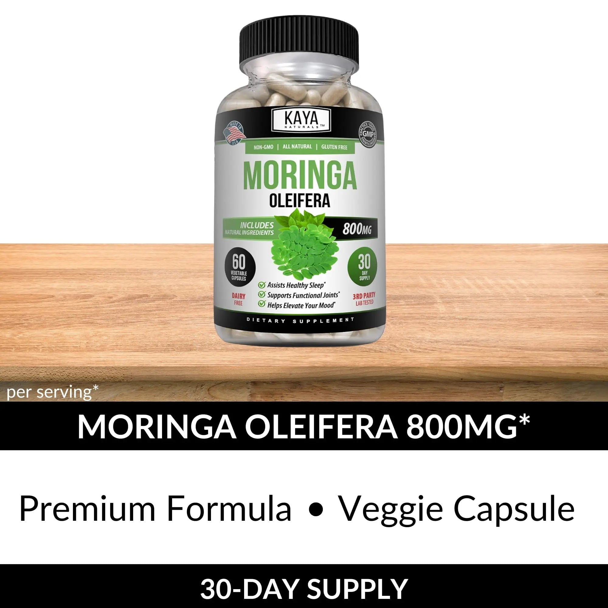 Kaya Naturals Moringa Leaf Extract - Complete Greens Superfood Supplement - Pure Miracle Tree Moringa - Boost Energy Naturally Kaya Naturals uk supplements