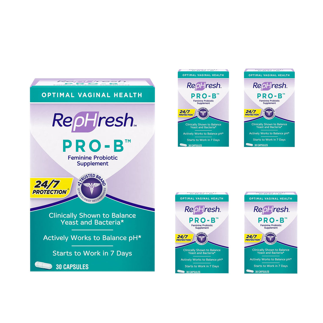 RepHresh Pro-B Probiotic Feminine Supplement - 5 Pack My Store uk supplements
