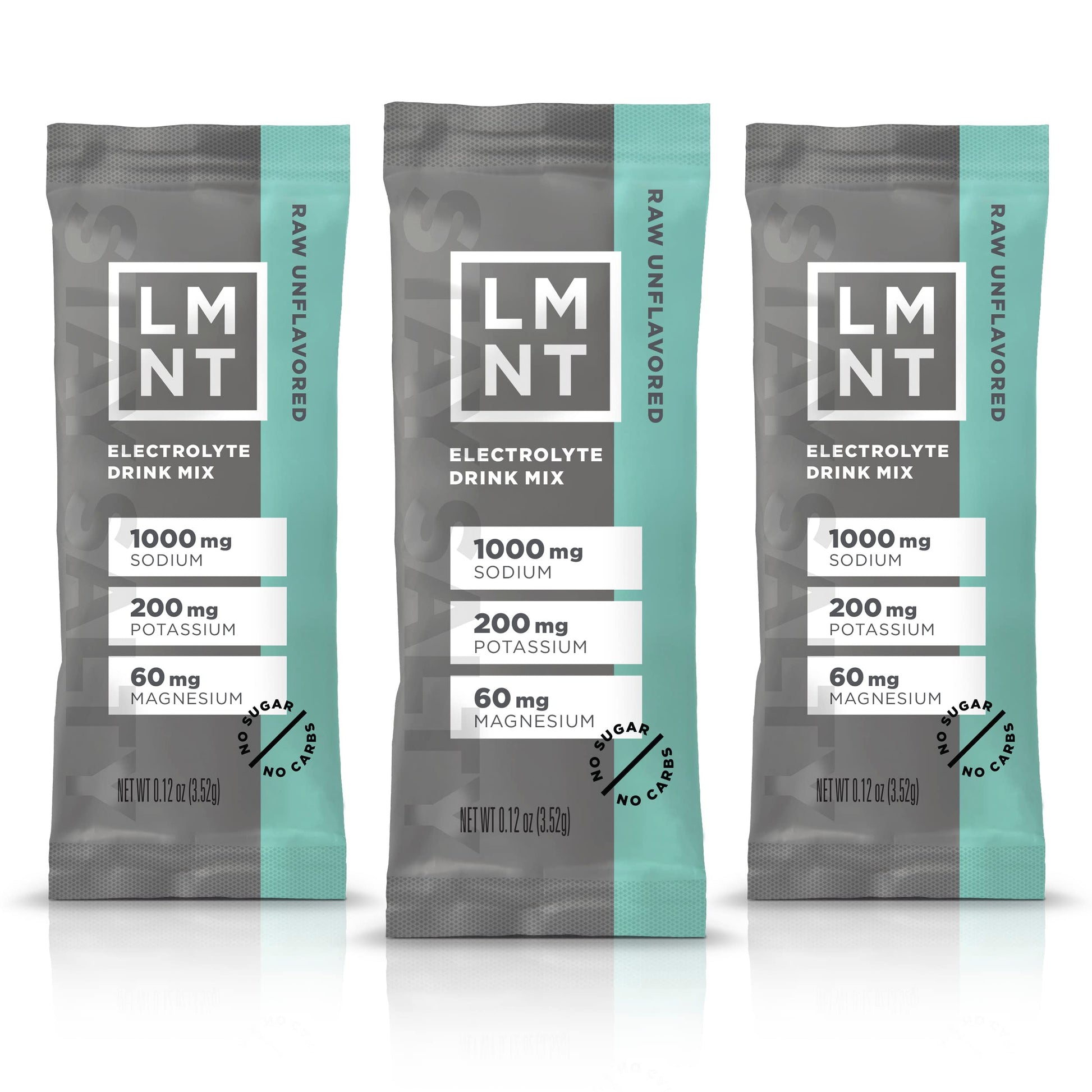 LMNT Zero-Sugar Electrolytes - Raw Unflavored Salt - Hydration Powder Packets Drink LMNT uk supplements