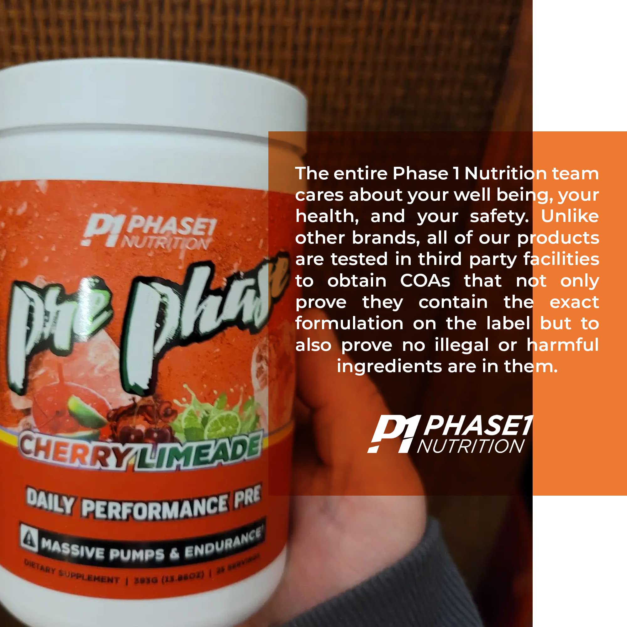 Pre Phase Daily Driver Preworkout - Phase 1 Nutrition (Cherry Limeade, 25 Servings) Phase One Nutrition uk supplements