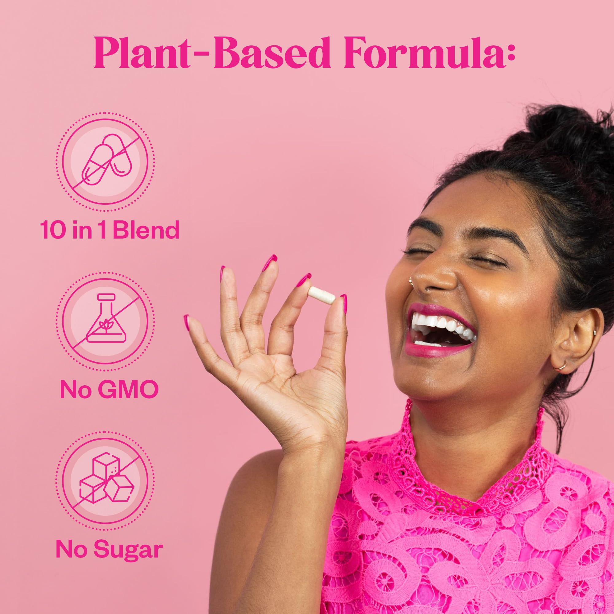 My Happy Flo PMS Support Supplement for Women with Iron, PMS Relief Hormone Support for Women, 10-in-1 PMDD Supplements for Women | DIM & I3C Indole-3-Carbinol for Cramp Relief, Heavy Flow - 60 Caps My Happy Flo uk supplements