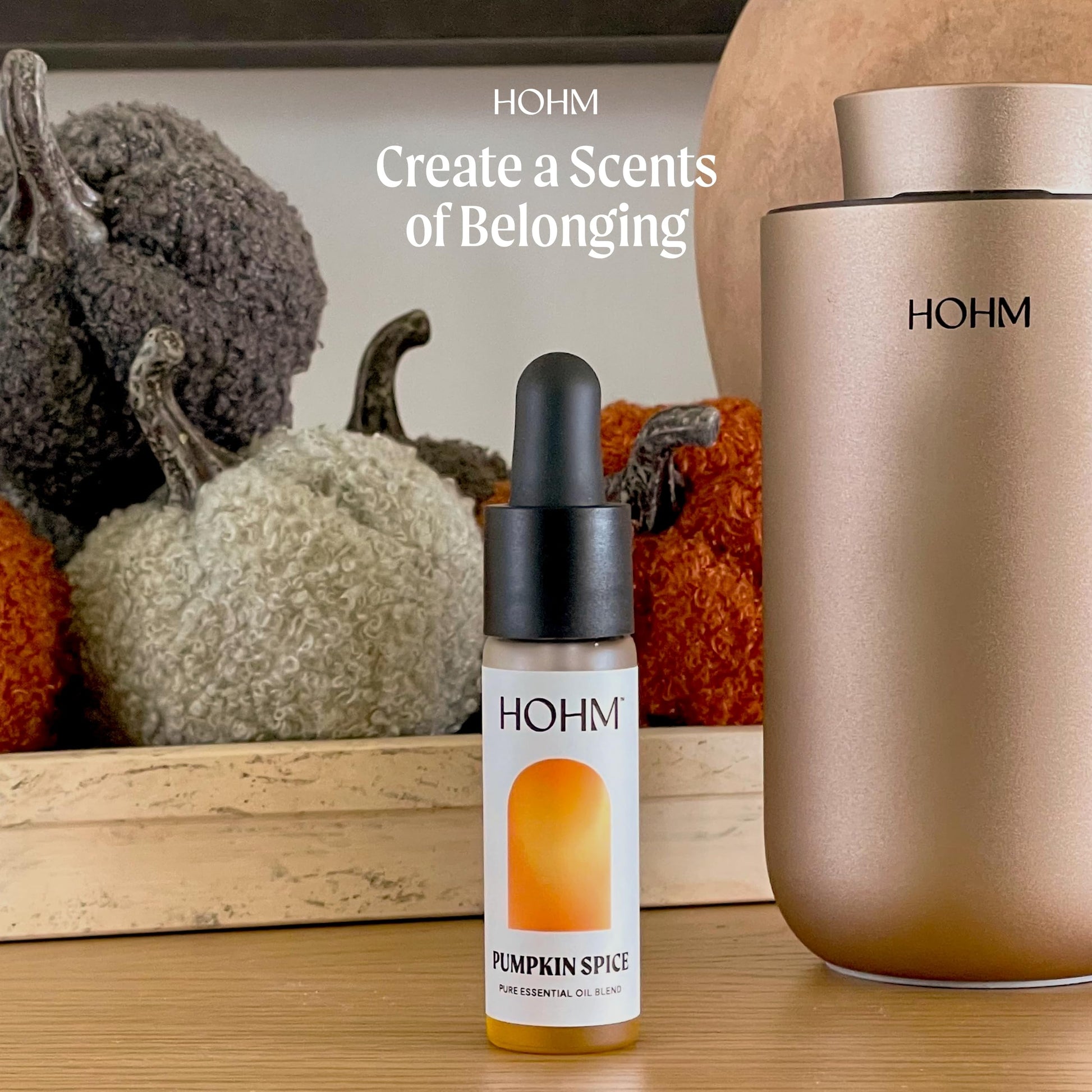 Hohm Pumpkin Spice Essential Oil Blend - Natural, Pure Essential Oil for Your Home Diffuser Hohm uk supplements
