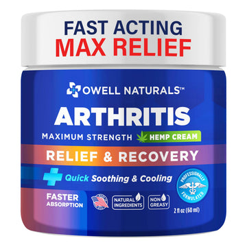 Owell Naturals Joint & Muscle Cream, Deep Penetrating, Maximum Strength Relief & Recovery for Joint & Muscles, Back, Knee, Legs, Hands, 2 Fl Oz Owell Naturals uk supplements