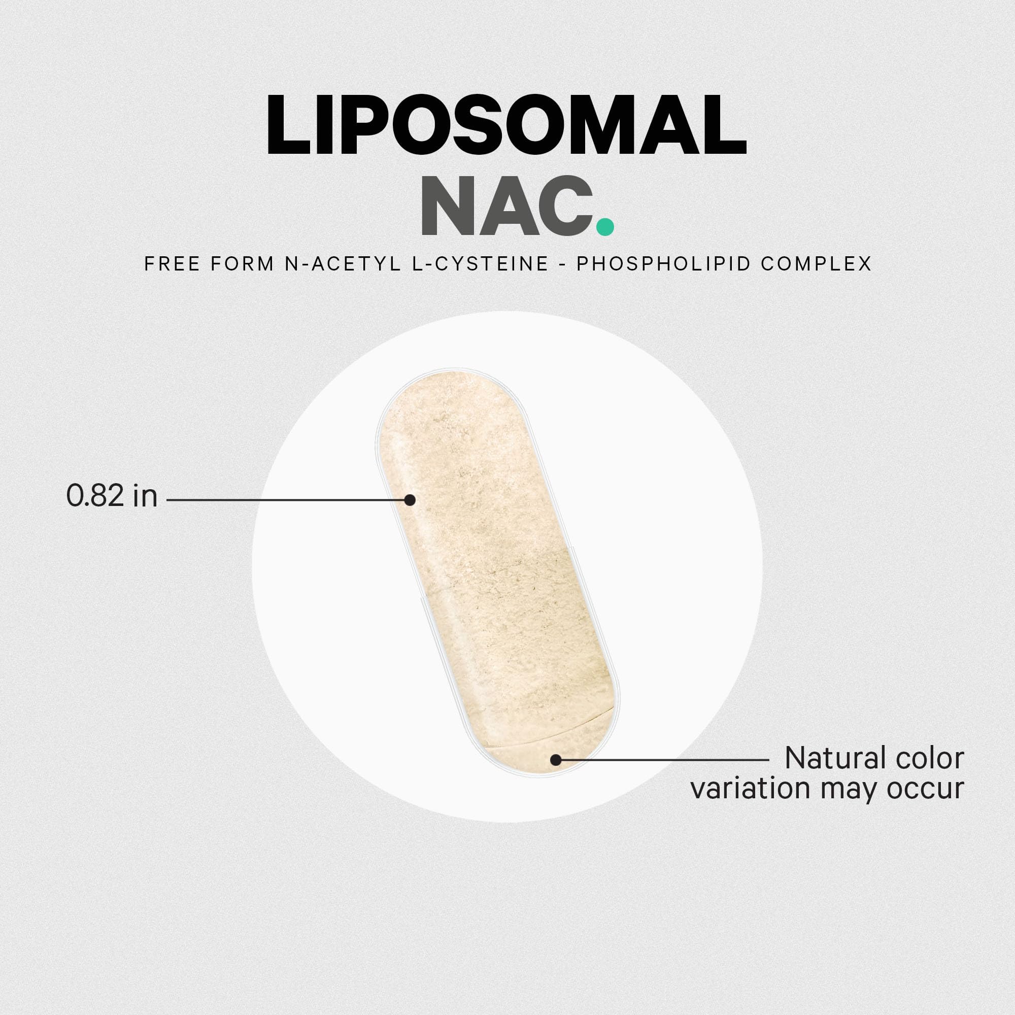 Codeage Liposomal NAC Supplement - N-Acetyl L-Cysteine Amino Acid - 2 Month Supply - Free-Form NAC - Phospholipid Complex - Vegan, Non-GMO, Gluten-Free, Dairy-Free - 120 Capsules Codeage uk supplements