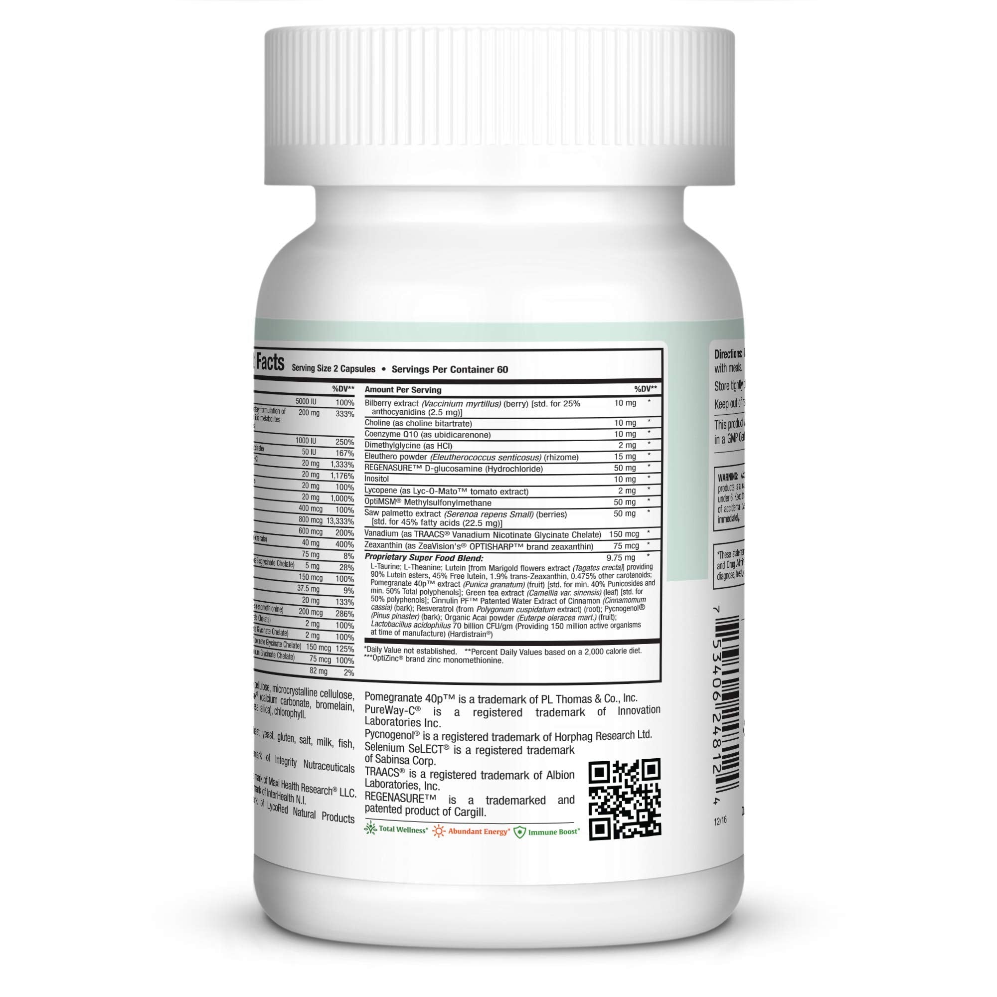 Mens Multivitamin 50 Plus – Daily Multivitamin for Men Over 50 with Vitamin B12, A, D, C, Zinc, Magnesium & More – Energy, Immune & Heart Support Mens Multi Vitamins - Non-GMO – 120 Capsules Maxi Health uk supplements