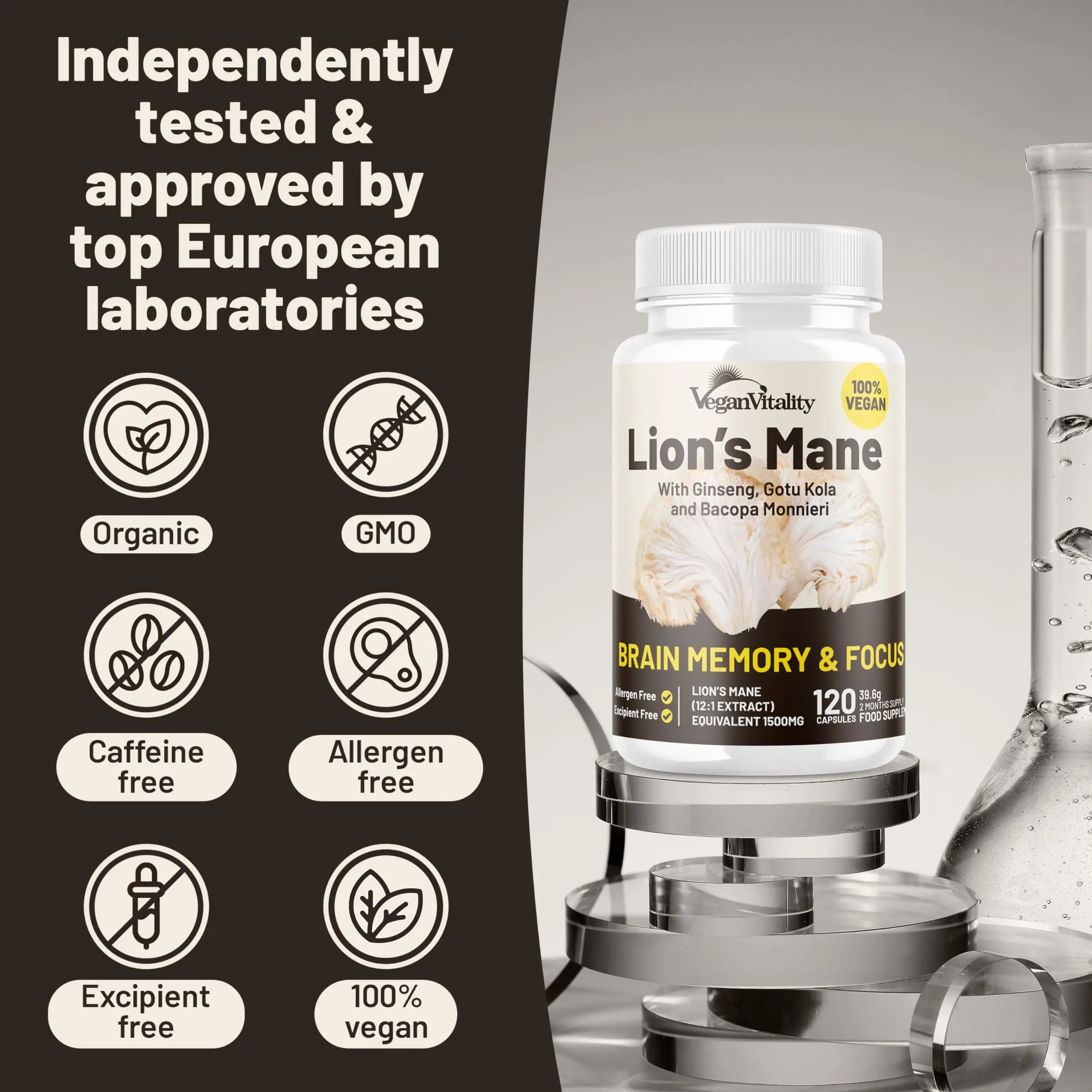 Vegan Vitality Lion's Mane x General Health Combo Bundle - 6 Months Lion's Mane and Multivitamins Vegan Vitality uk supplements