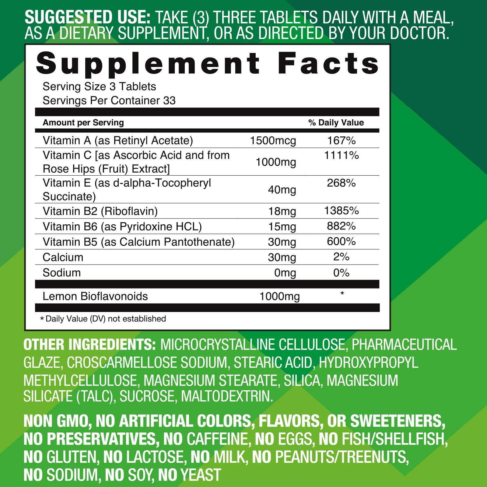 Basic Brands Aller Vite Nasal Support Tablets for Seasonal Allergy Relief, High Bioflavonoid Complex with Vitamins and Calcium, Gluten Free Daily Supplement, 100 Tablets Basic Brands uk supplements