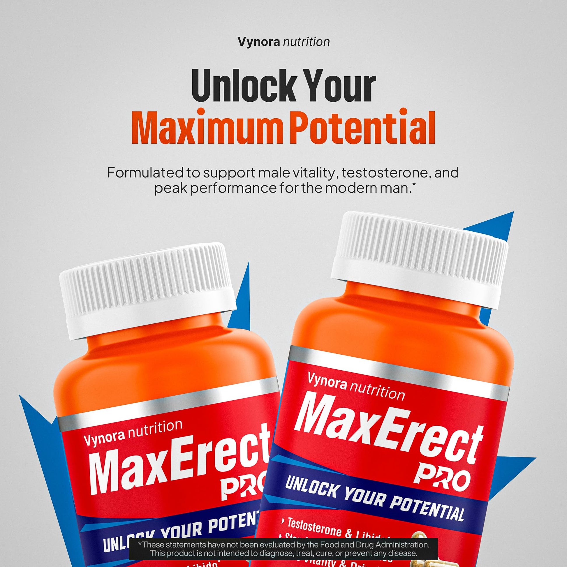 Max Erect PRO Male Enhancing Supplement Pills - Helps Promote Fast Acting Blood Flow for Men - Support Libido, Drive, Size, Performance, Growth, Testosterone, Energy, Stamina, Confidence - 30 Servings Vynora Nutrition uk supplements