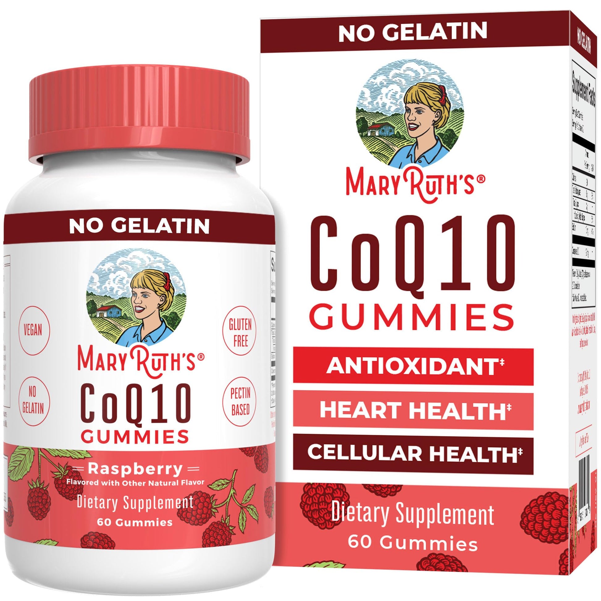 MaryRuth Organics CoQ10 Gummies | Coenzyme Q10 | Gummy Supplements for Heart Health & Cellular Health | Antioxidant | CoQ10 120 mg | Vegan | Non-GMO | Gluten Free | 60 Count | 1 Month Supply MARYRUTH'S uk supplements