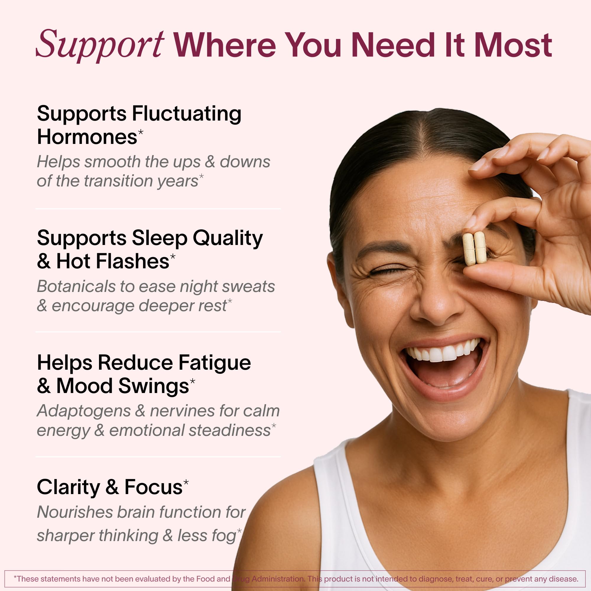 Ladywell Perimeno - Perimenopause Support - Support for Mood, Mental Clarity, Sleep & Hot Flashes - Black Cohosh, Reishi, Wild Yam, Holy Basil, Schisandra, Rhodiola, Siberian Rhubarb / 60 Veg Caps Ladywell uk supplements