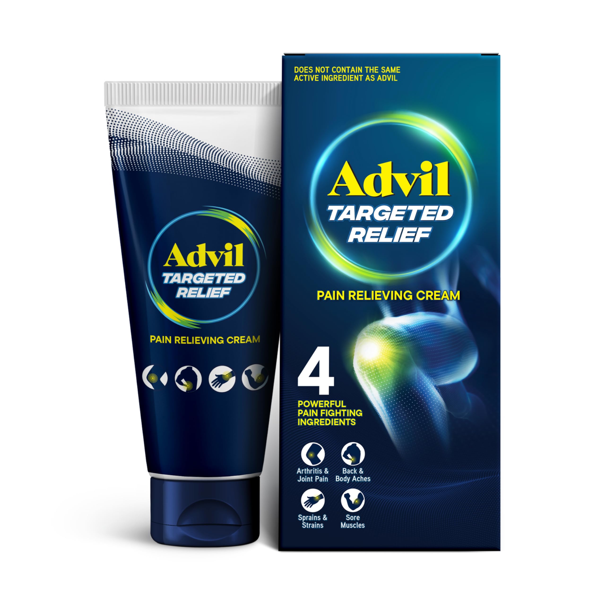 Advil Targeted Relief Pain Relieving Cream, Up to 8 Hours of Powerful Relief of Minor Arthritis Pain, Joint Pain, Lower Back Pain and Muscle Pain - 2.3 oz Advil uk supplements