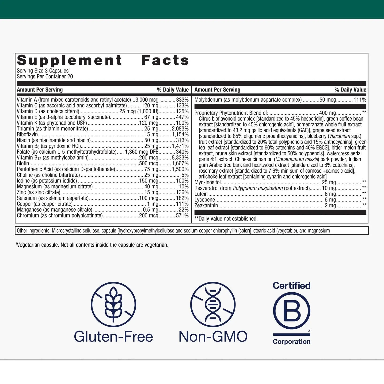Metagenics PhytoMulti - Daily Multivitamin Supplement with Phytonutrients, Vitamins and Minerals for Multidimensional Health Support Metagenics uk supplements