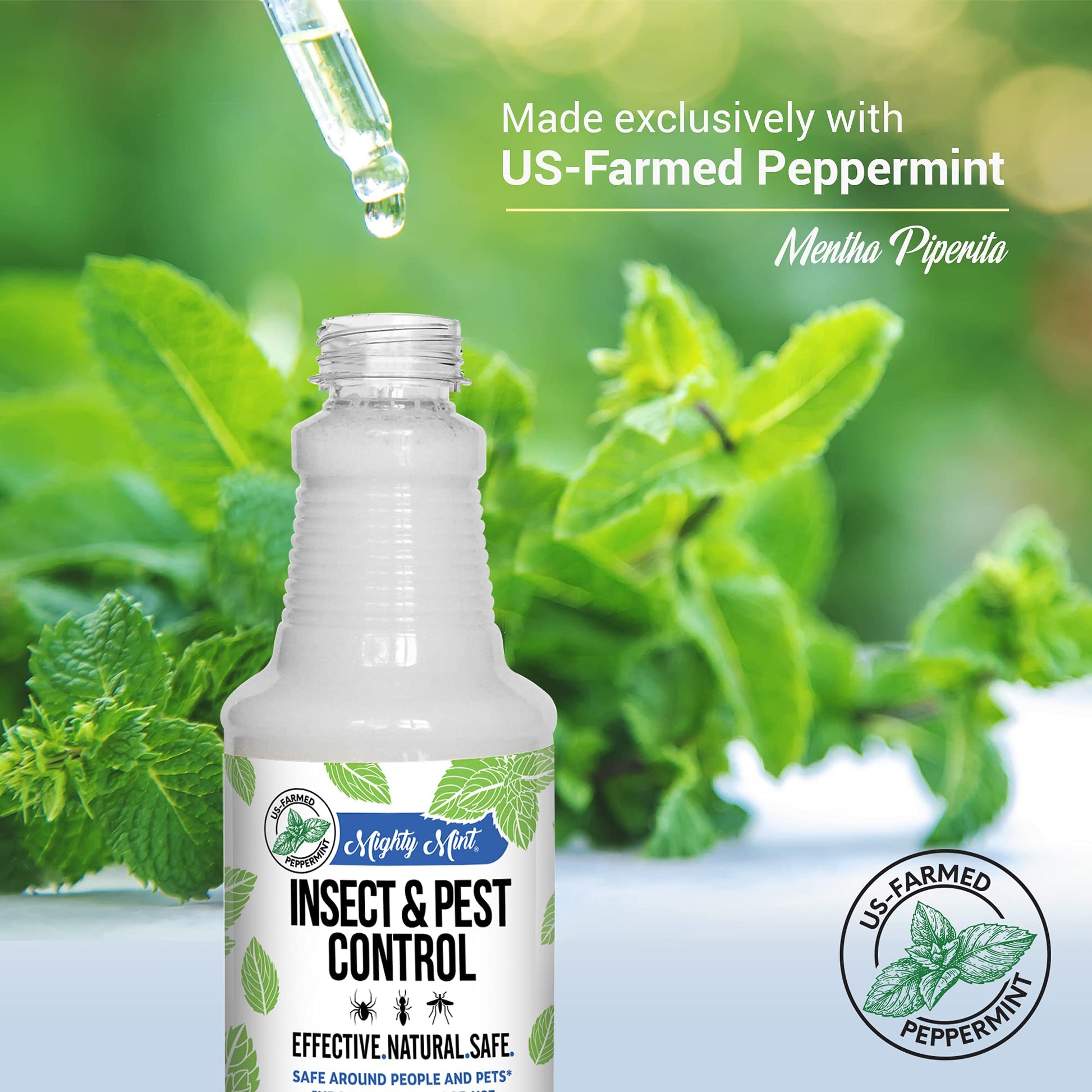 Mighty Mint 16 oz Peppermint Oil Insect & Pest Spray - for Spiders, Ants Mighty Mint uk supplements