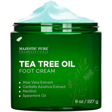 MAJESTIC PURE Athletes Foot Cream with Tea Tree Oil, Aloe & Spearmint - Hydrates MAJESTIC PURE uk supplements