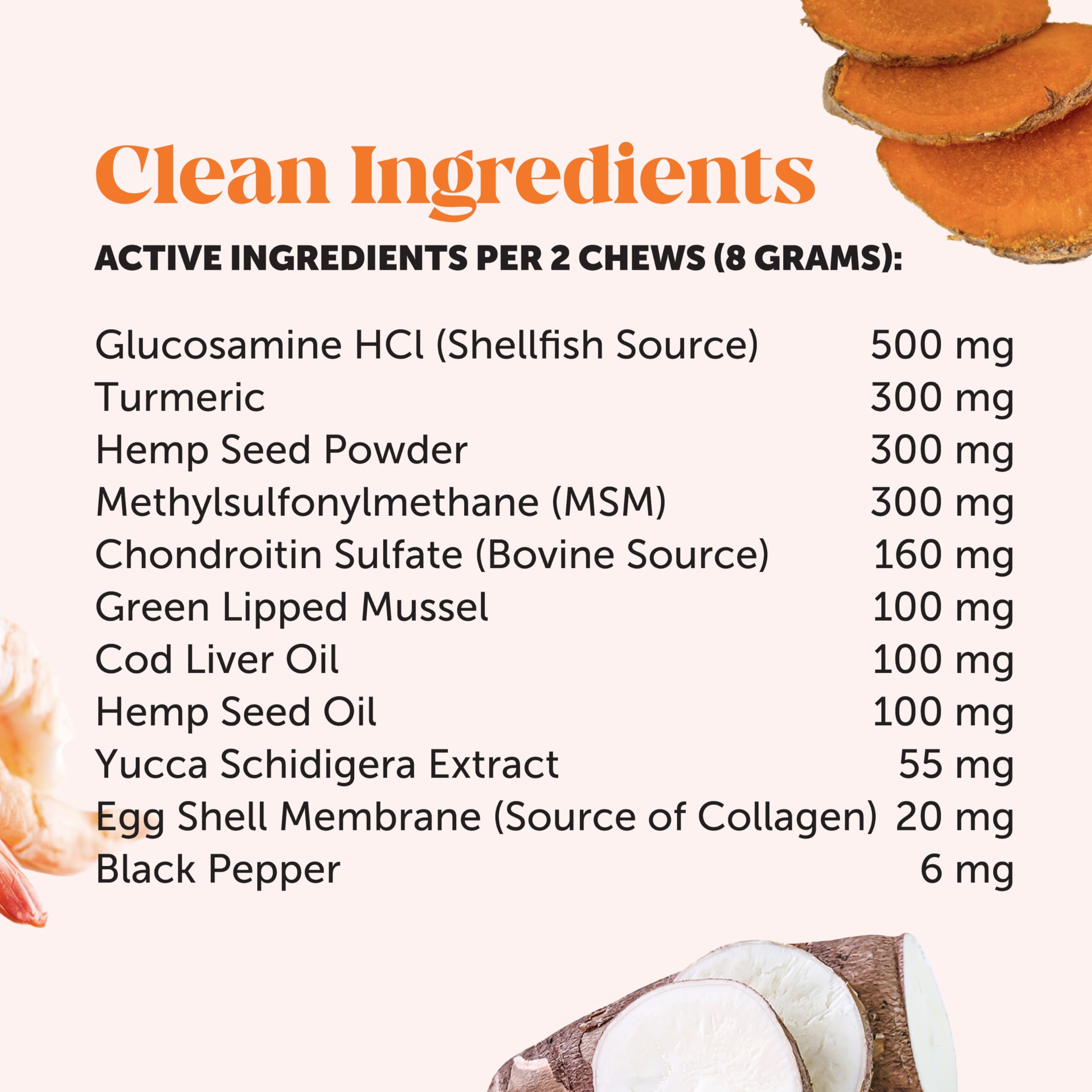 Hemp Hip & Joint Supplement for Dogs - Hemp Oil & Powder - Glucosamine Chondroitin for Dogs, Turmeric, MSM, Green-Lipped Mussel, Supports Mobility, May Reduce Discomfort (Bacon) Pet Honesty uk supplements