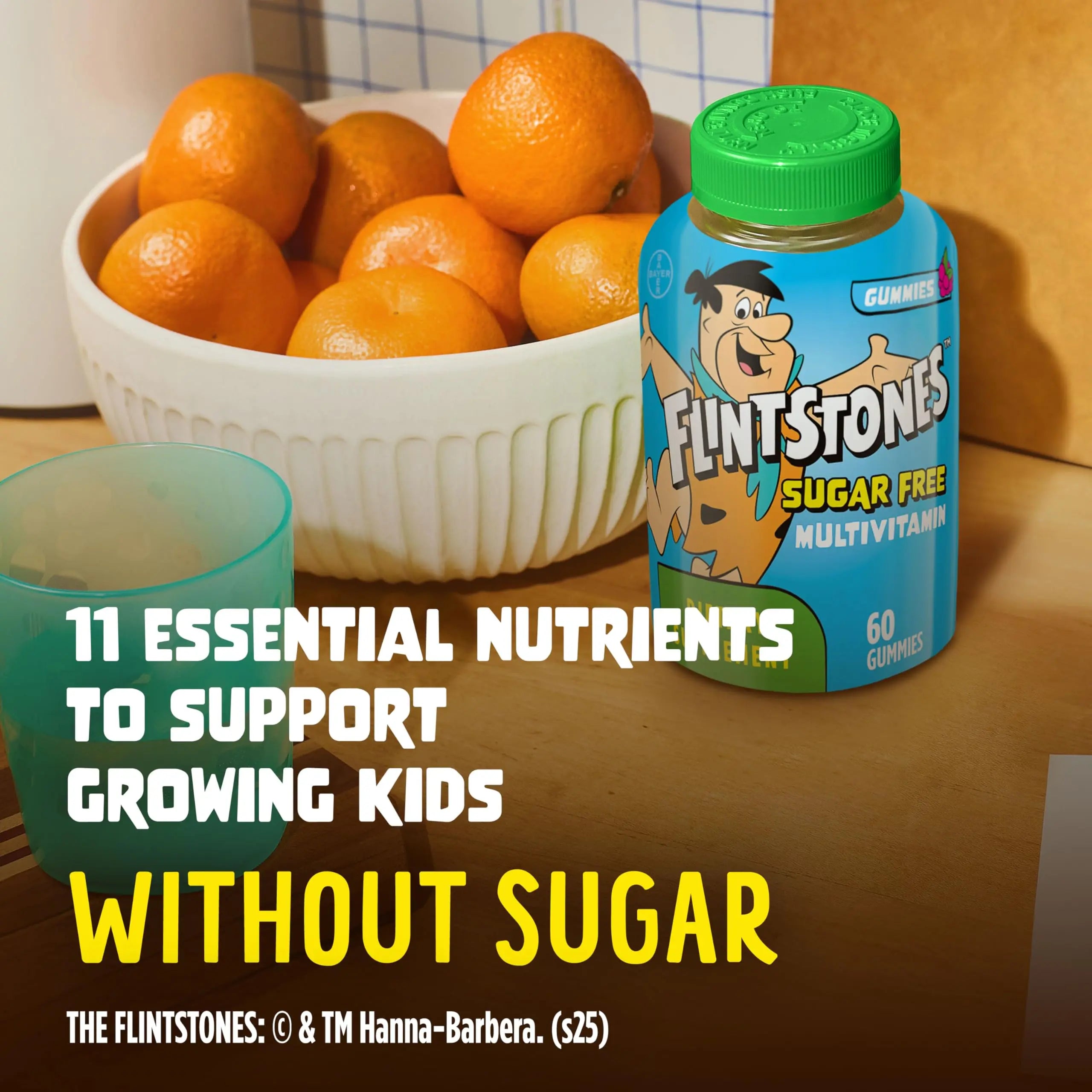 Flintstones Multivitamins for Kids, Sugar Free Kids Multivitamin Gummies, with Vitamins A, C, E, B6 & B12, Raspberry Flavored Gummy Vitamins, 60 Count Flintstones Vitamins uk supplements