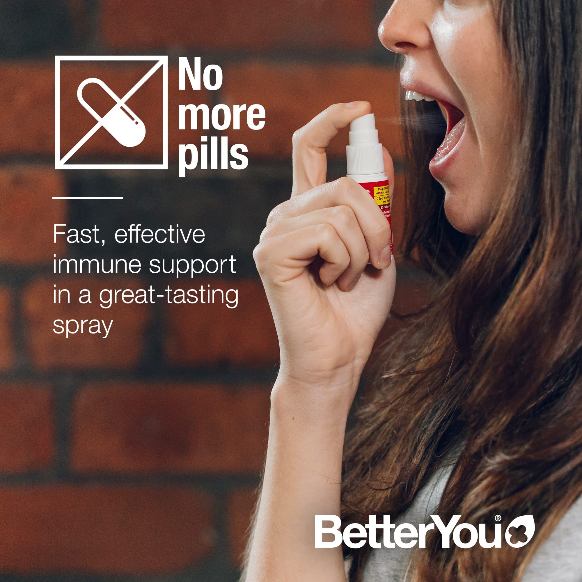 BetterYou D3000 + Vitamin D + K2 Spray 12ml BetterYou uk supplements