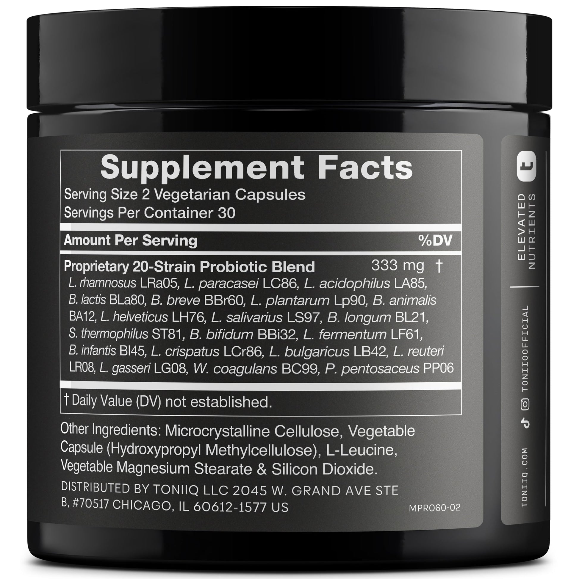Toniiq Mens Probiotic with 20 Verified Strains – 200 Bilion CFU + 200mg FOS Prebiotic – Mens Probiotics for Gut Health - Cold-Chain & Delayed-Release – Lab-Tested Synbiotic Formula Toniiq uk supplements
