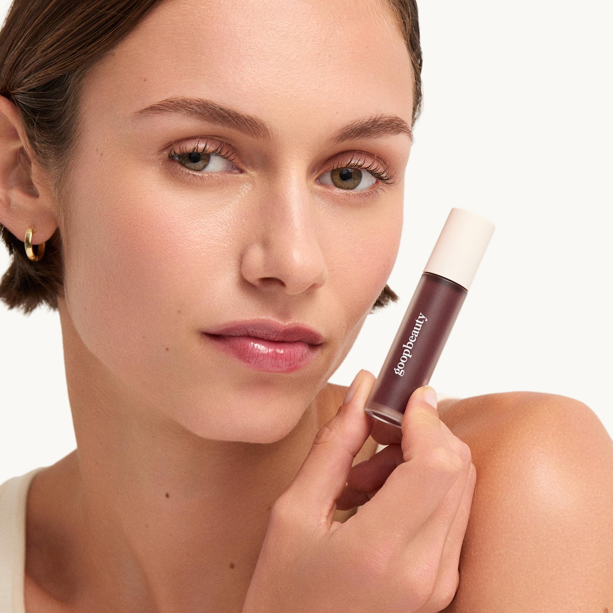 goop Beauty Hydra-Barrier Gel Gloss | Hydrating Lip Gloss to Moisturize & Plump Lips | Hyaluronic Acid & Vitamin E | Blossom - Sheer Petal Pink | 0.13 oz goop uk supplements