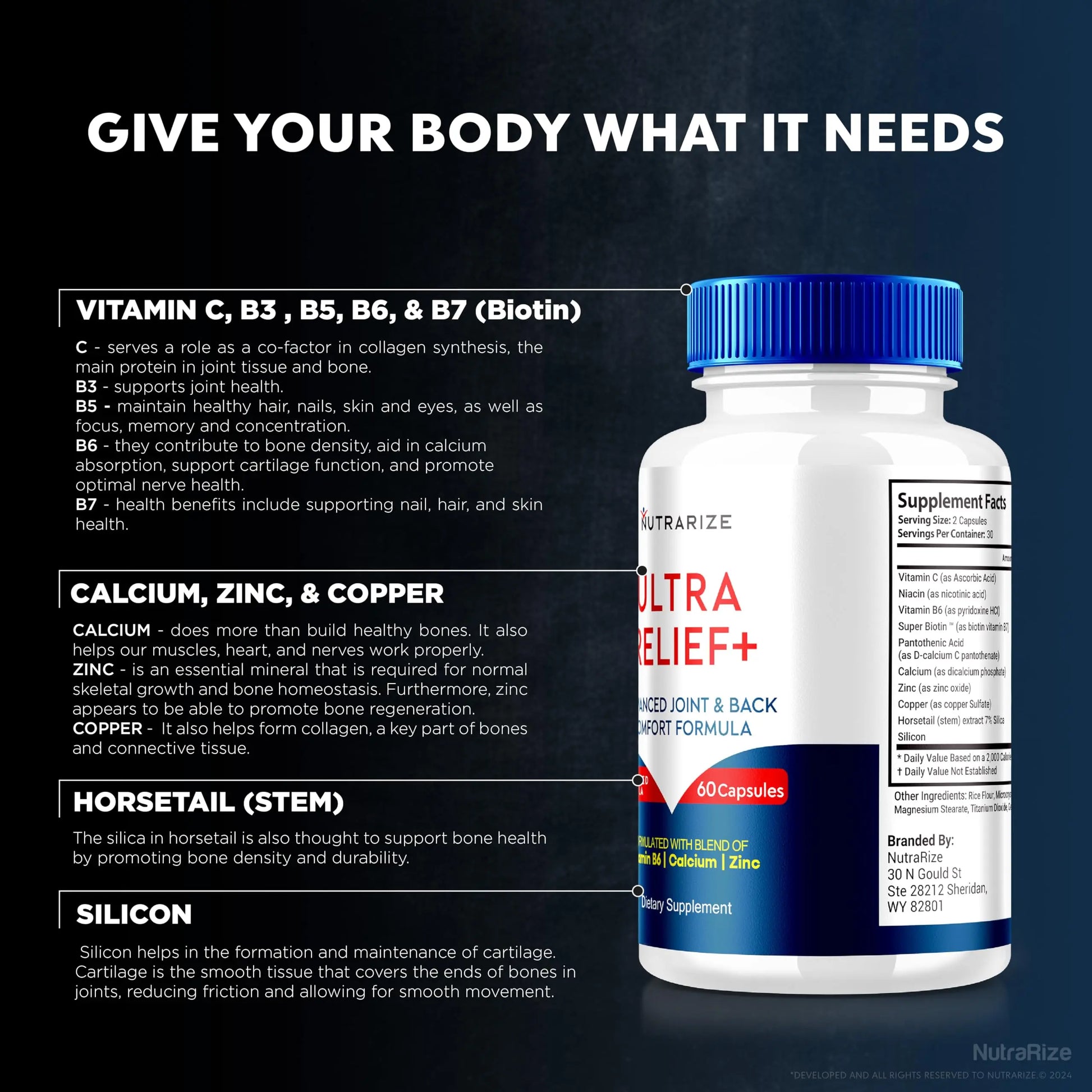 (2 Pack) Ultra Relief+ Capsules, Official Formula for Joint Health, All-Natural Supplement to Support Joint Function and Mobility, Ultra Relief + Pills, Ultra Relief Plus Reviews (120 Capsules) NutraRize uk supplements