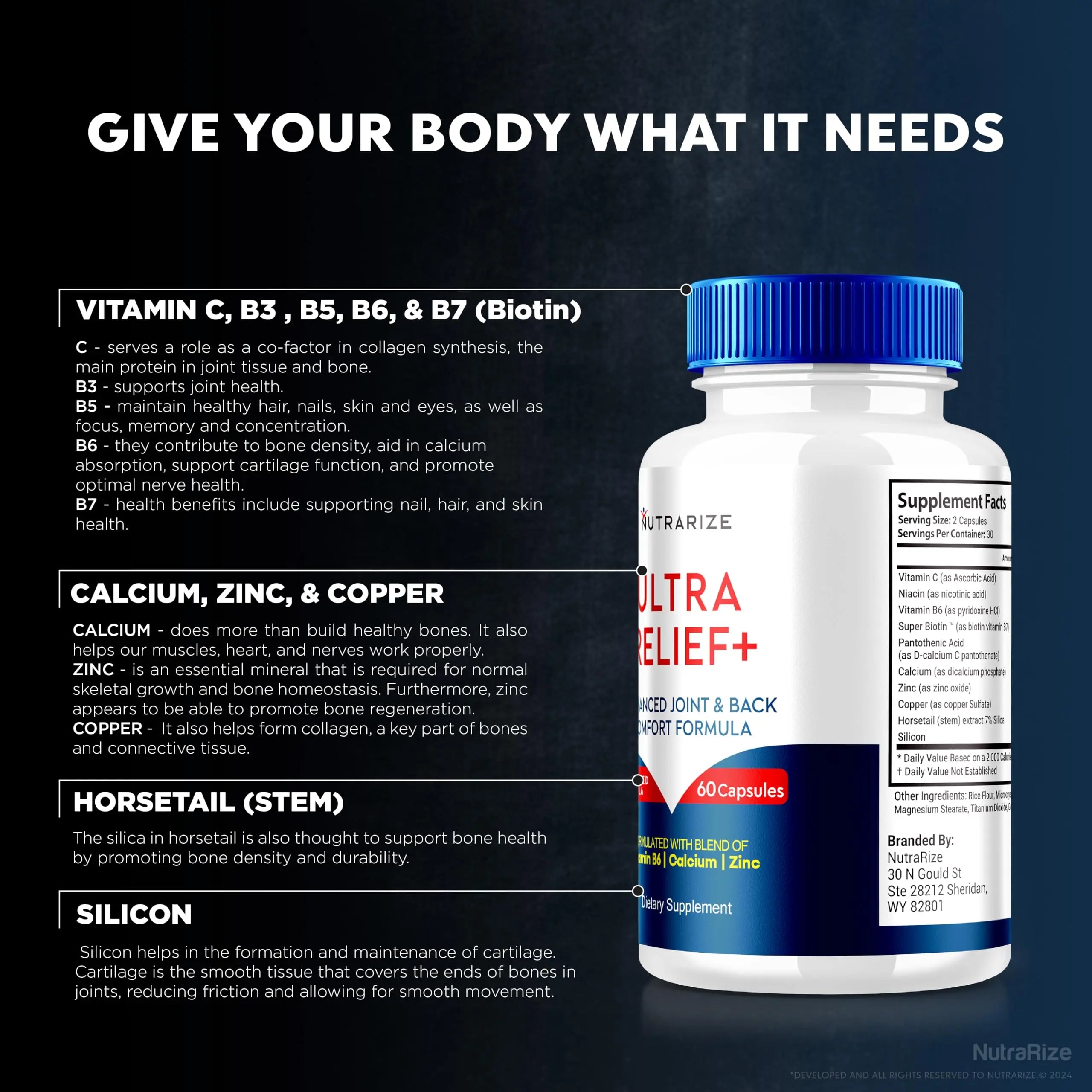 (2 Pack) Ultra Relief+ Capsules, Official Formula for Joint Health, All-Natural Supplement to Support Joint Function and Mobility, Ultra Relief + Pills, Ultra Relief Plus Reviews (120 Capsules) NutraRize uk supplements