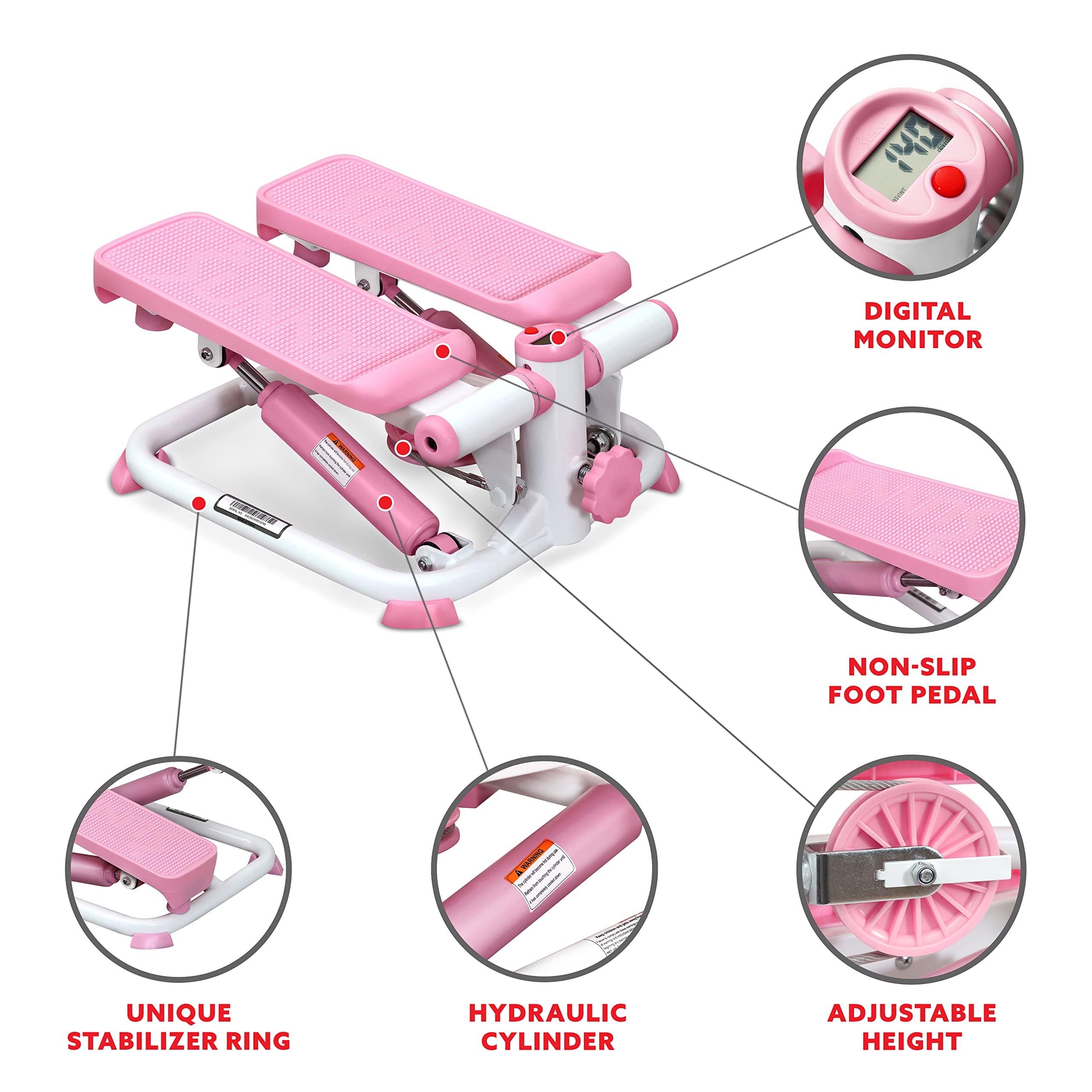 Sunny Health & Fitness Mini Stepper for Exercise Low-Impact Stair Step Cardio Equipment Sunny Health & Fitness uk supplements