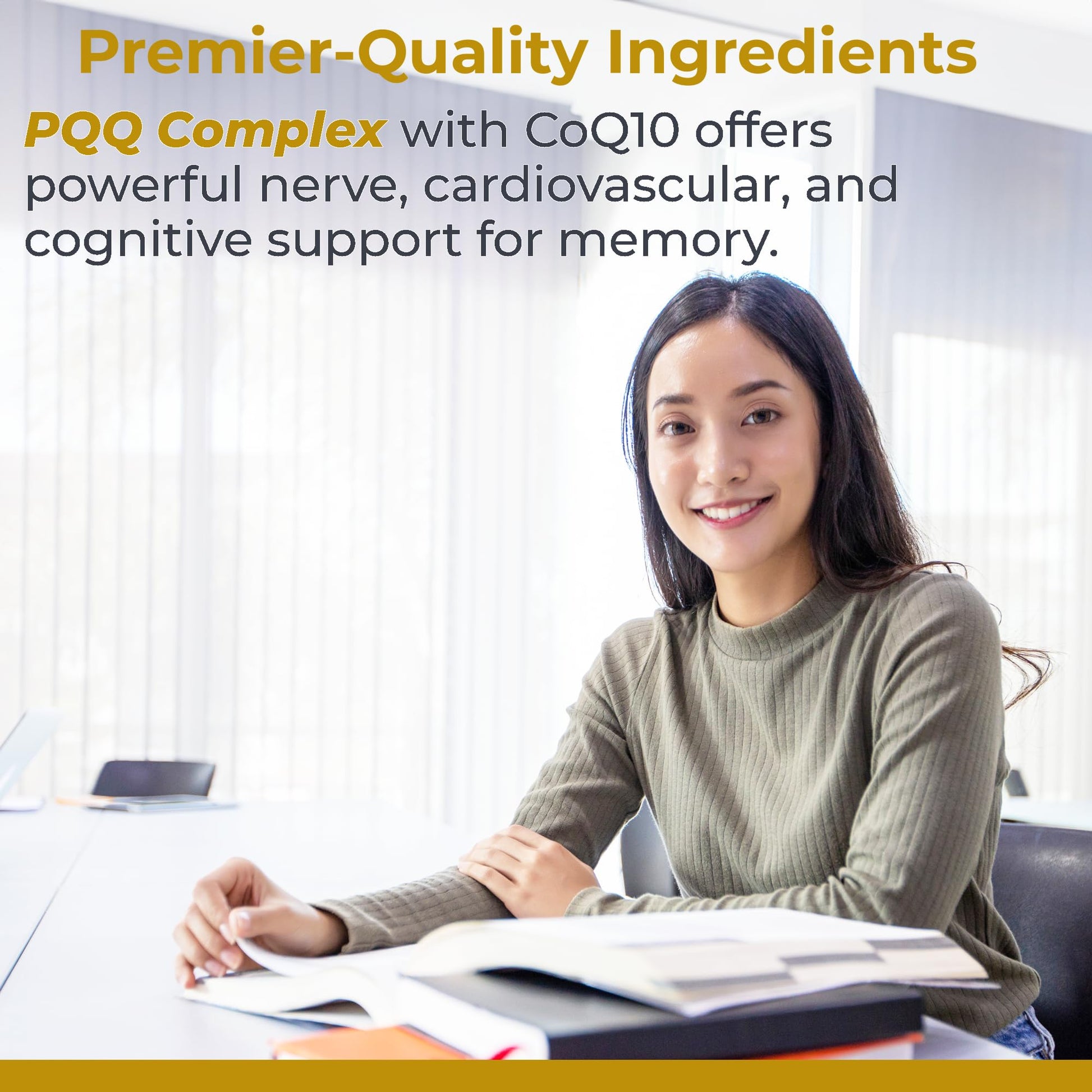 Premier Research Labs Premier PQQ Complex with CoQ10 - Coenzyme Q10, Co Q 10 Supplement with Pyrroloquinoline Quinone (PQQ) for Antioxidant, Brain & Heart Support - 60 Vegetarian Capsules Premier Research Labs uk supplements
