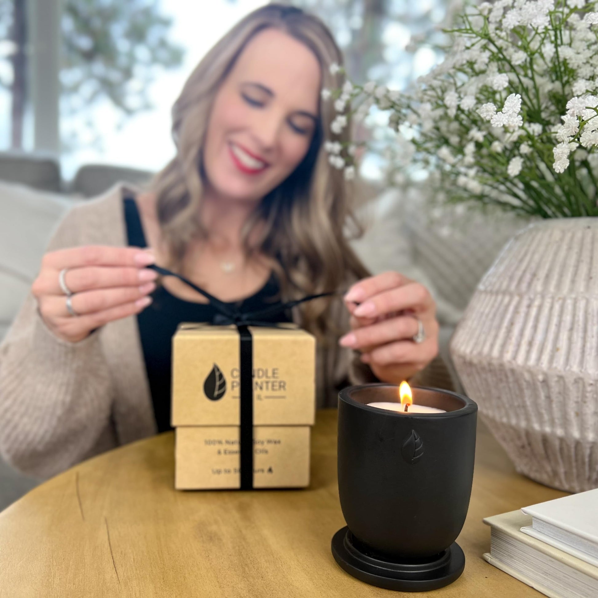 CandlePlanter Concrete Cement Candle Planter - Candles for Home Scented, Soy Candles CANDLEPLANTER uk supplements
