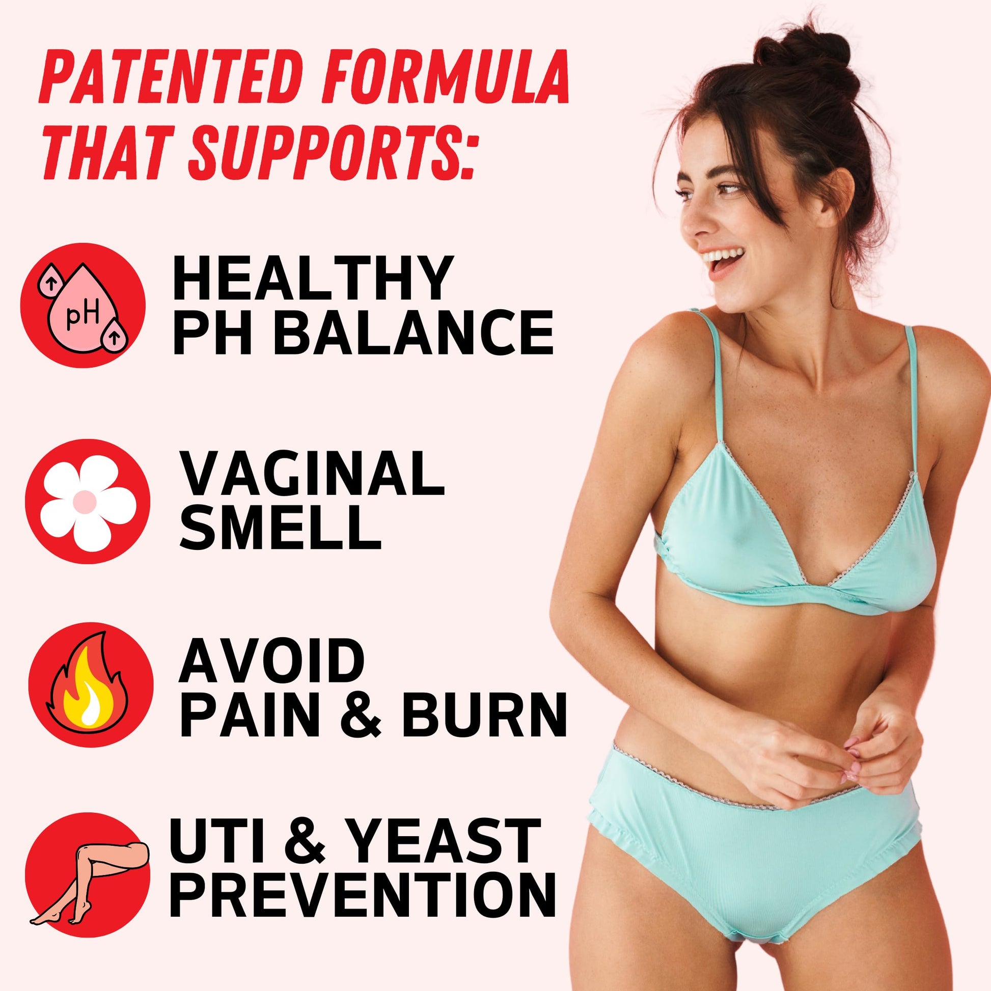 Purely Pink Prebiotic Probiotic Blend for Vaginal Health - Promote pH Balance, Healthy Flora and Odor Peach Perfect uk supplements