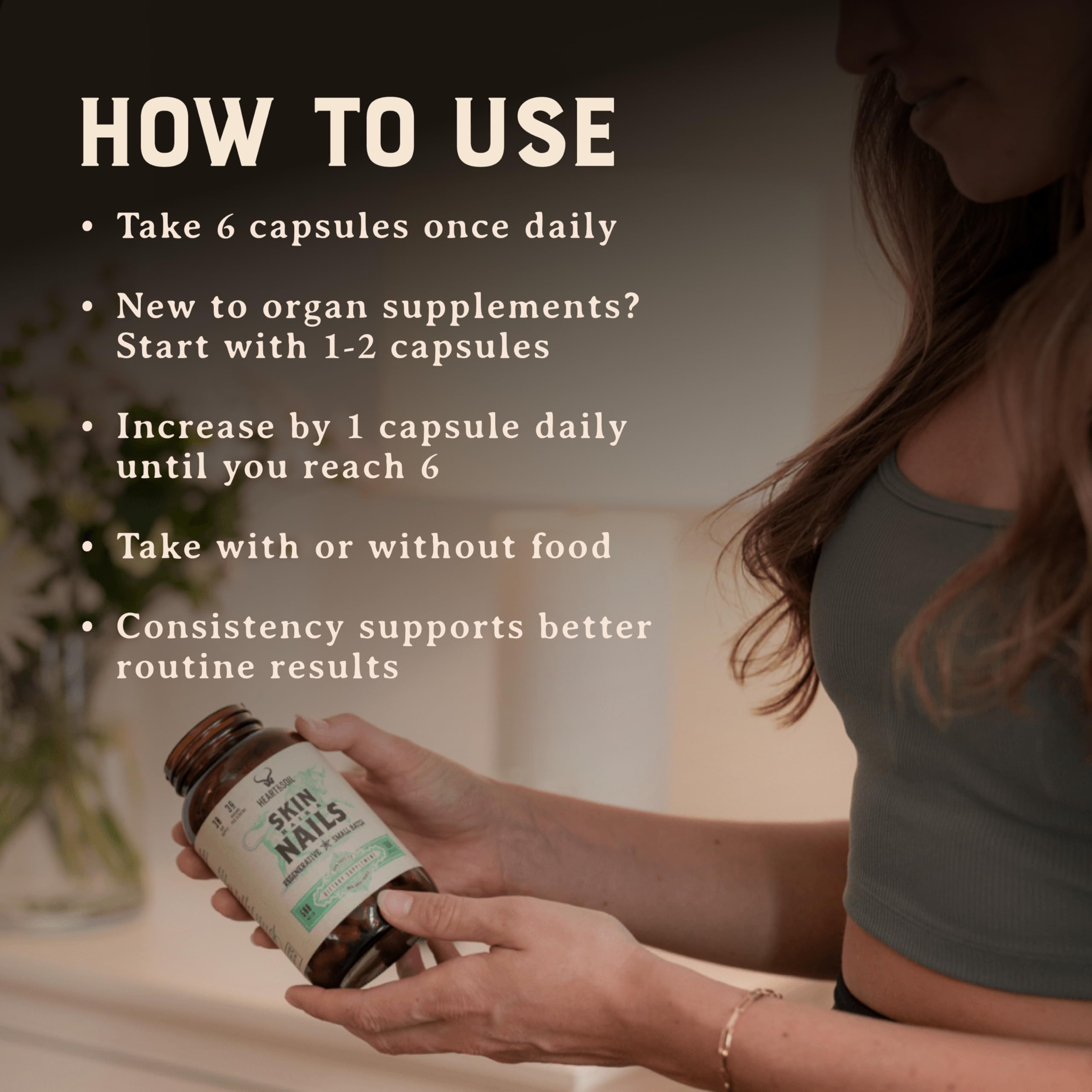 HEART & SOIL 100% Grass Fed & Finished Colostrum Supplement from Regenerative Cattle for Gut, Muscle & Immune Health – 3000mg Bovine Colostrum Capsules - Gut Health for Men & Women –180 Capsules HEART & SOIL uk supplements