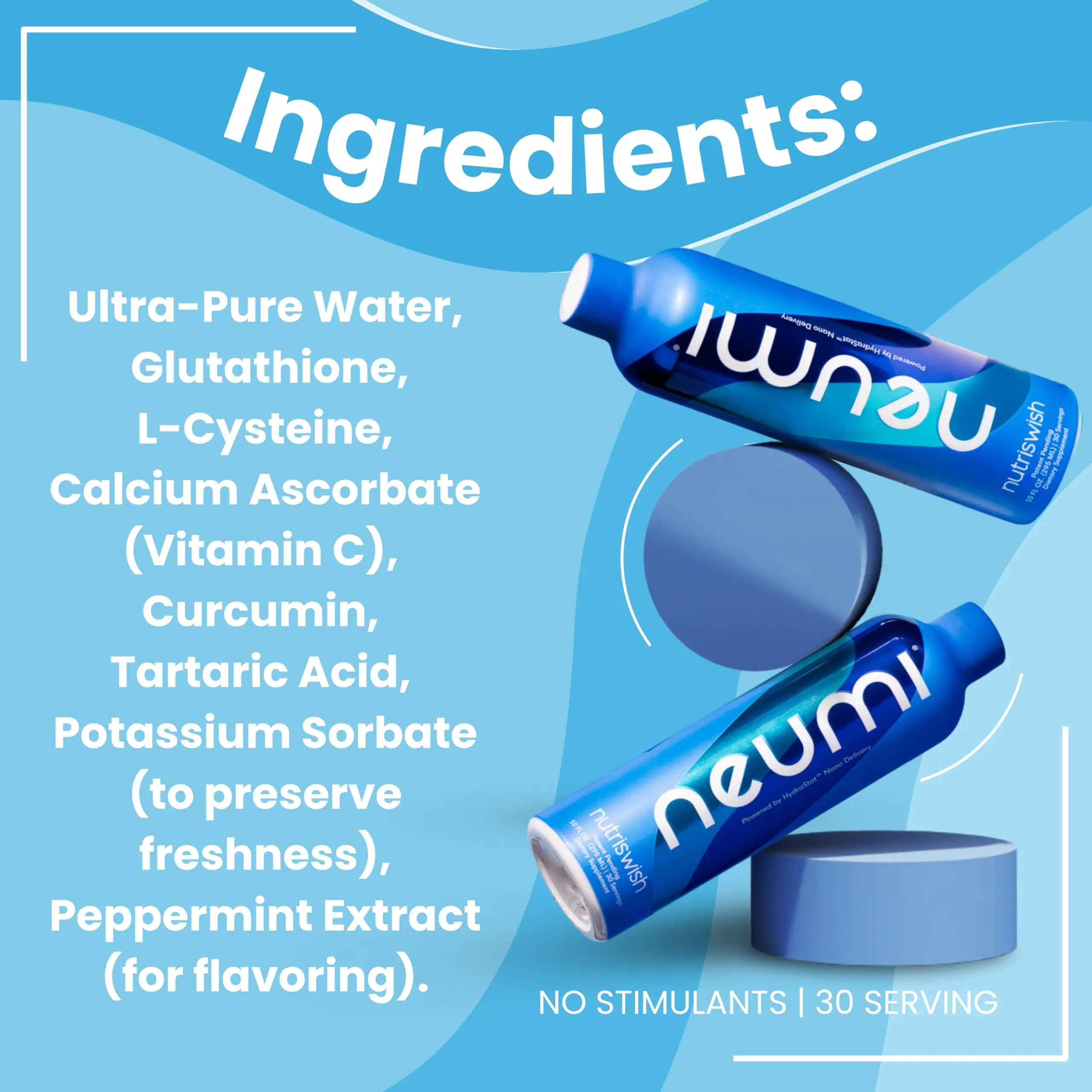 NUTRISWISH Neumi Multivitamin Supplements | 30 Servings | Enhanced Absorption with Ultra-Pure Water & Vitamin D | Immune Support, Joint Health NUTRISWISH uk supplements