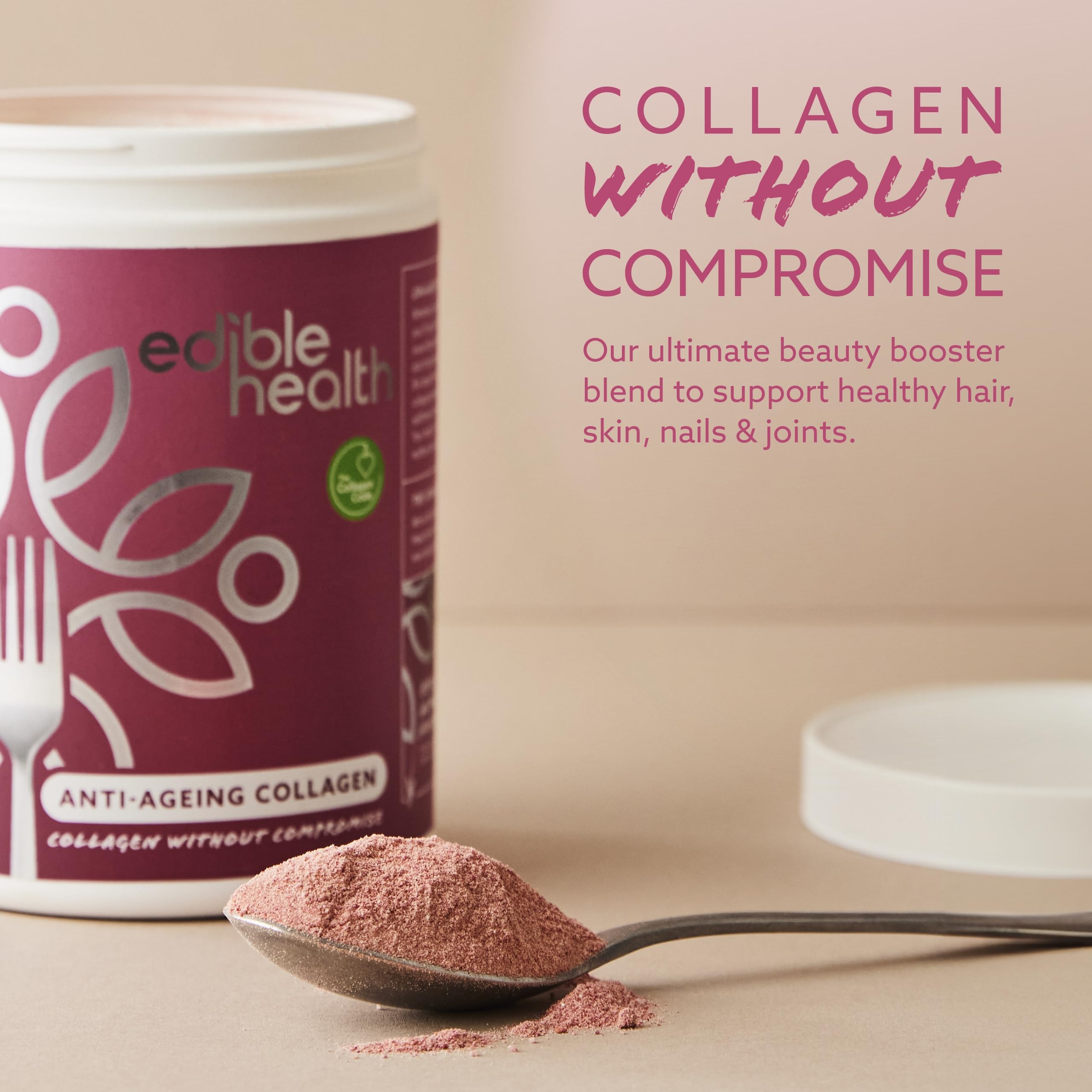High Protein Edible Health Anti-Ageing Protein Powder, Regenerative Collagen Supplements Edible Health uk supplements