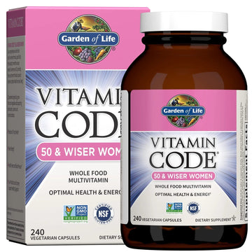 Garden of Life Vitamin Code Multivitamin for Women 50 & Over, B Vitamins, A, C, D3, E & K, CoQ10, Probiotics & Enzymes Garden of Life uk supplements