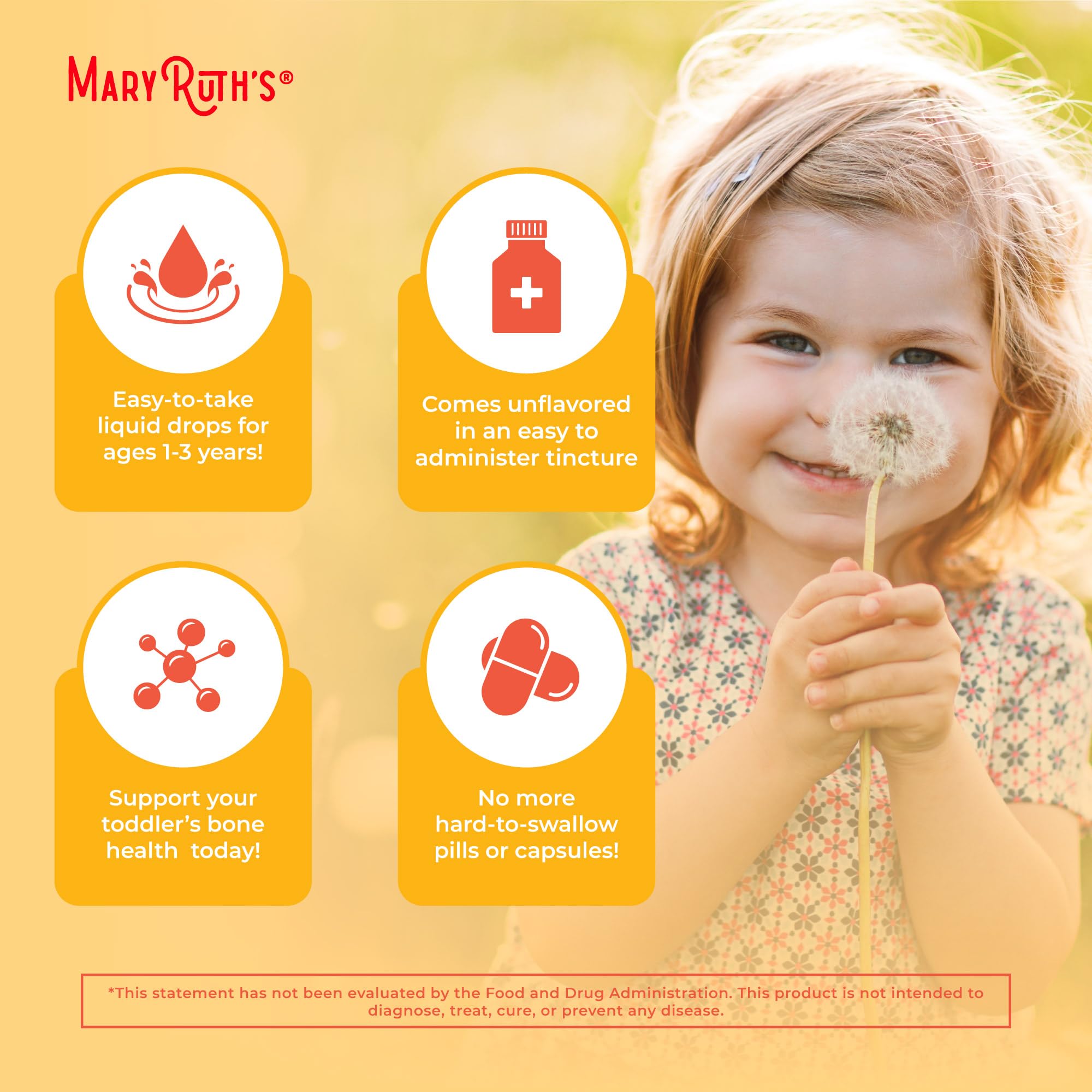 MaryRuth Organics Vitamin D3 | Vitamin K2 | Vitamin D3 K2 Drops | K2 D3 Vitamin Liquid Supplement for Toddlers | Kids Supplement for Calcium Absorption Strong Bones | Vegan | Gluten Free | 1 Fl Oz MARYRUTH'S uk supplements
