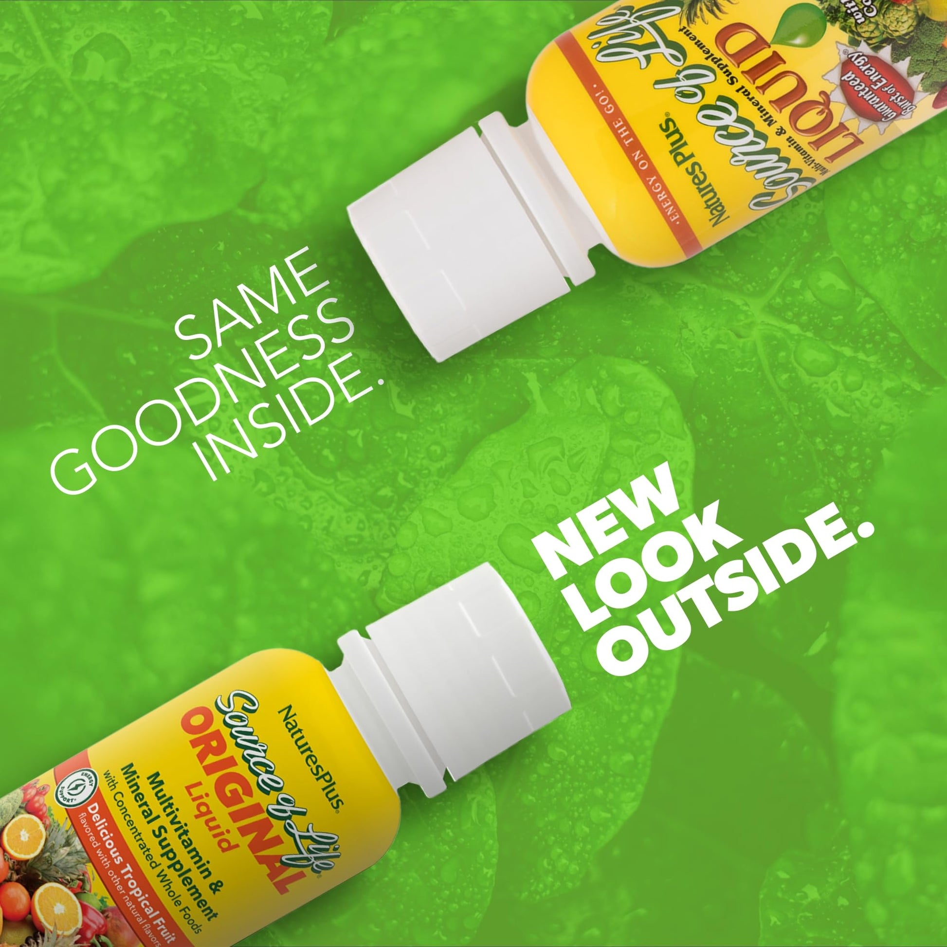 NaturesPlus Source of Life Liquid, Tropical Fruit - 8 fl oz - Multivitamin & Mineral Supplement - Gluten Free, Vegetarian - 8 Servings NaturesPlus uk supplements