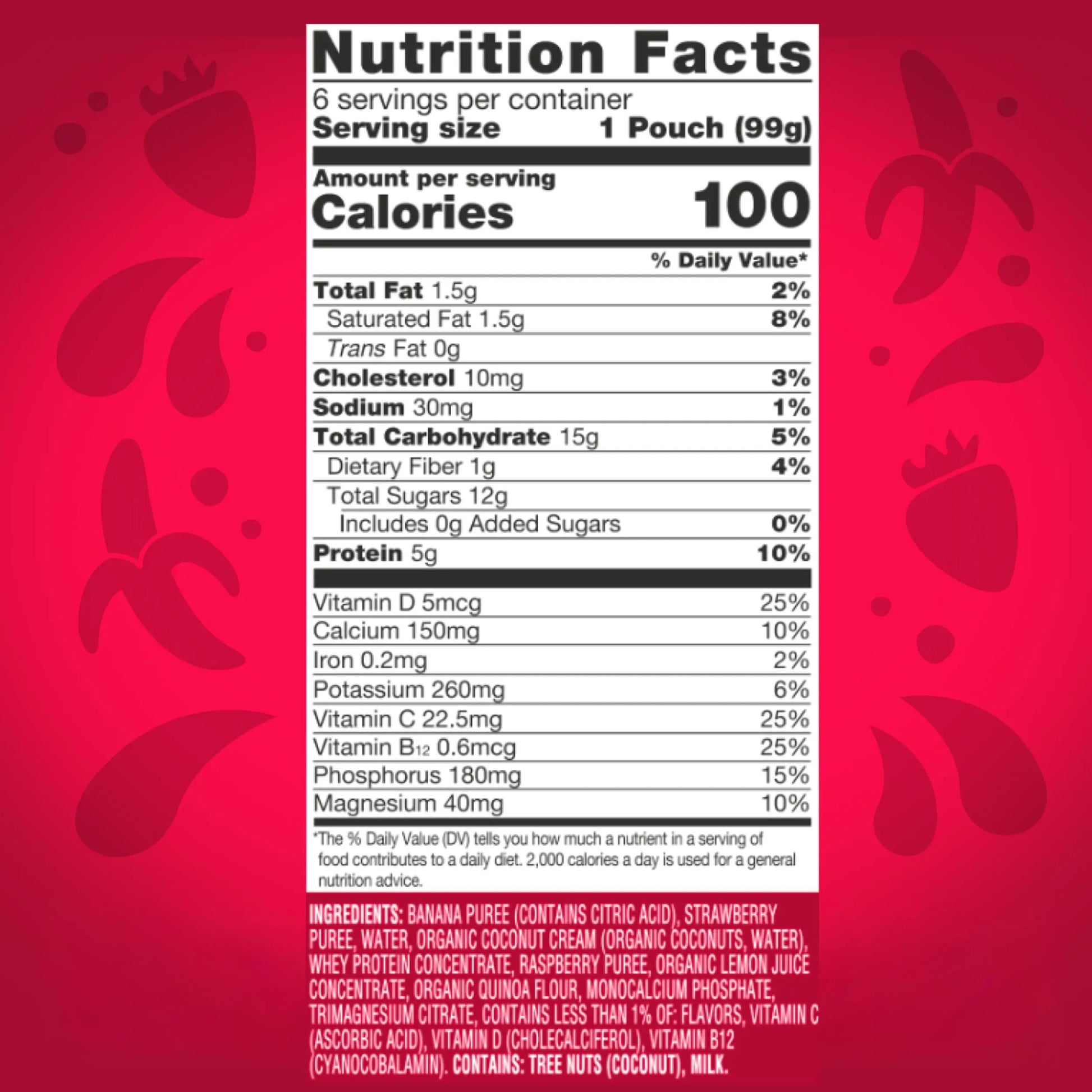 vitafusion Vitamin-Boosted Smoothie +Protein for Energy Metabolism and Immune Support, Strawberry Banana Flavor Excellent Source Vitafusion uk supplements